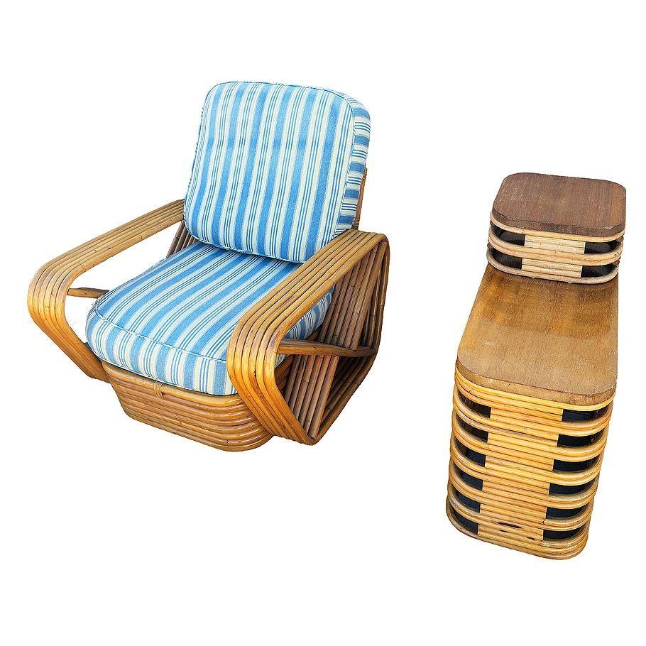 Milieu du XXe siècle Ensemble de salon MCM restauré avec table Pretzel carrée à six brins et sièges en vente