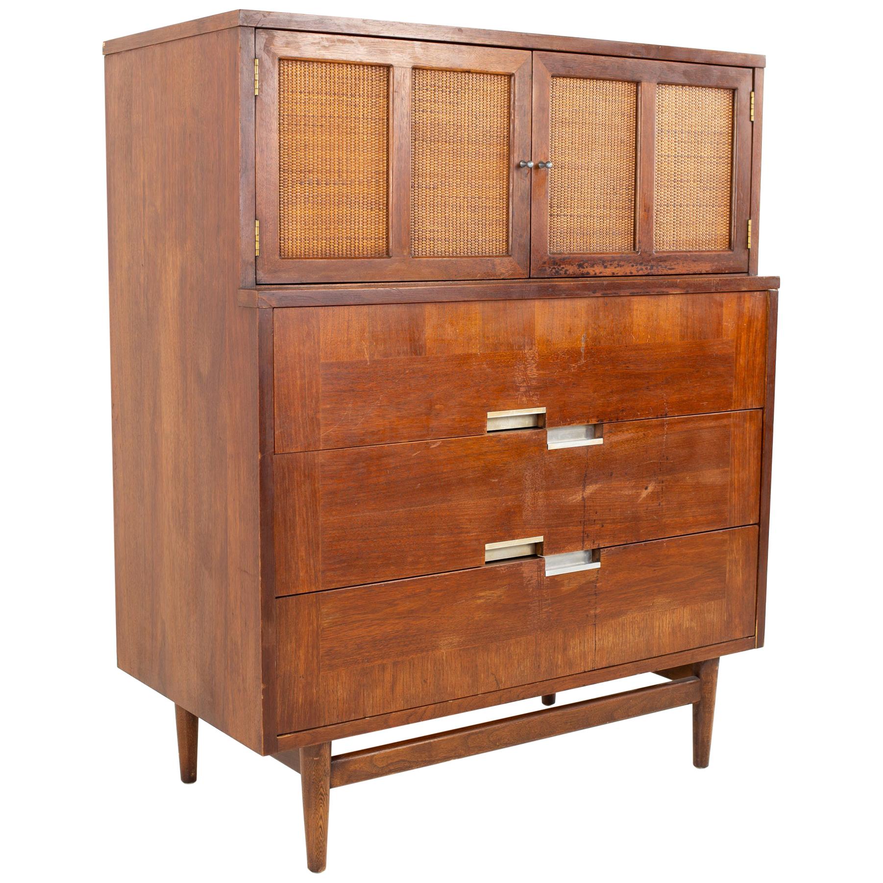 Restored Merton Gershun for American, Martinsville Mid Century Dresser