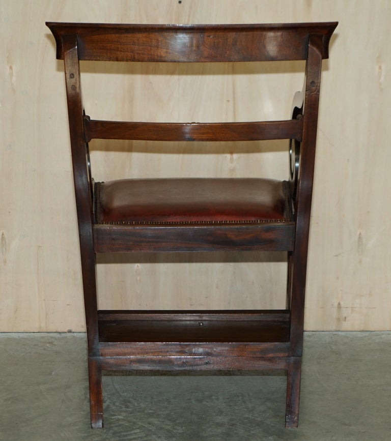 Restored Metamorphic Antique Regency Armchair to Library Steps Gillows ...