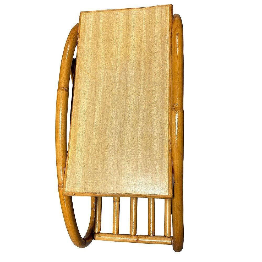 American Restored Mid-century 3/4 Pretzel Rattan & Formica 