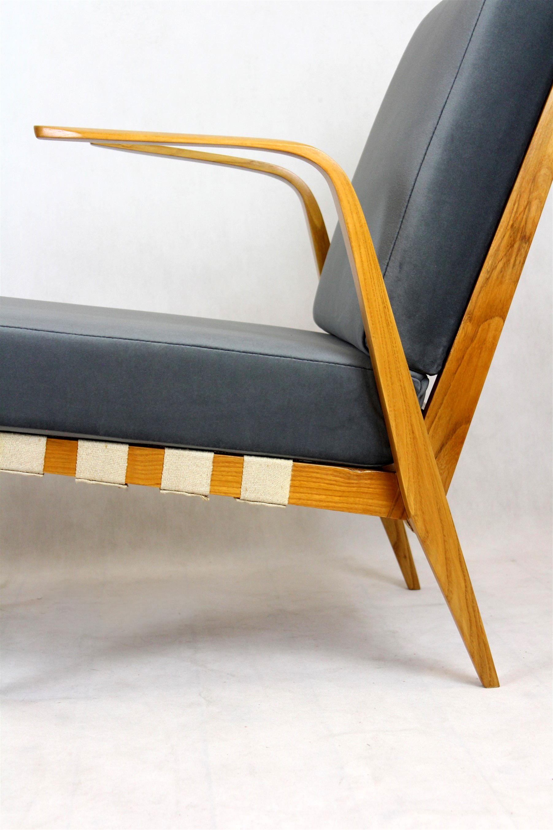 Restored Mid-Century Bentwood Armchairs from Druzstvo, 1962, Set of 2 For Sale 5