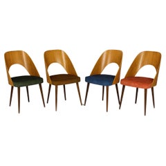 Restored Mid-Century Chairs from ONV Pisek, 1960s, Set of 4