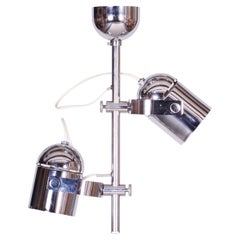 Restored Mid-Century Chandelier, by J. Indra for Combi Lux, Chrome, Czech, 1960s