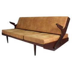 Restored Mid-Century Convertible Sofa from Opp Drevovyroba, 1970s