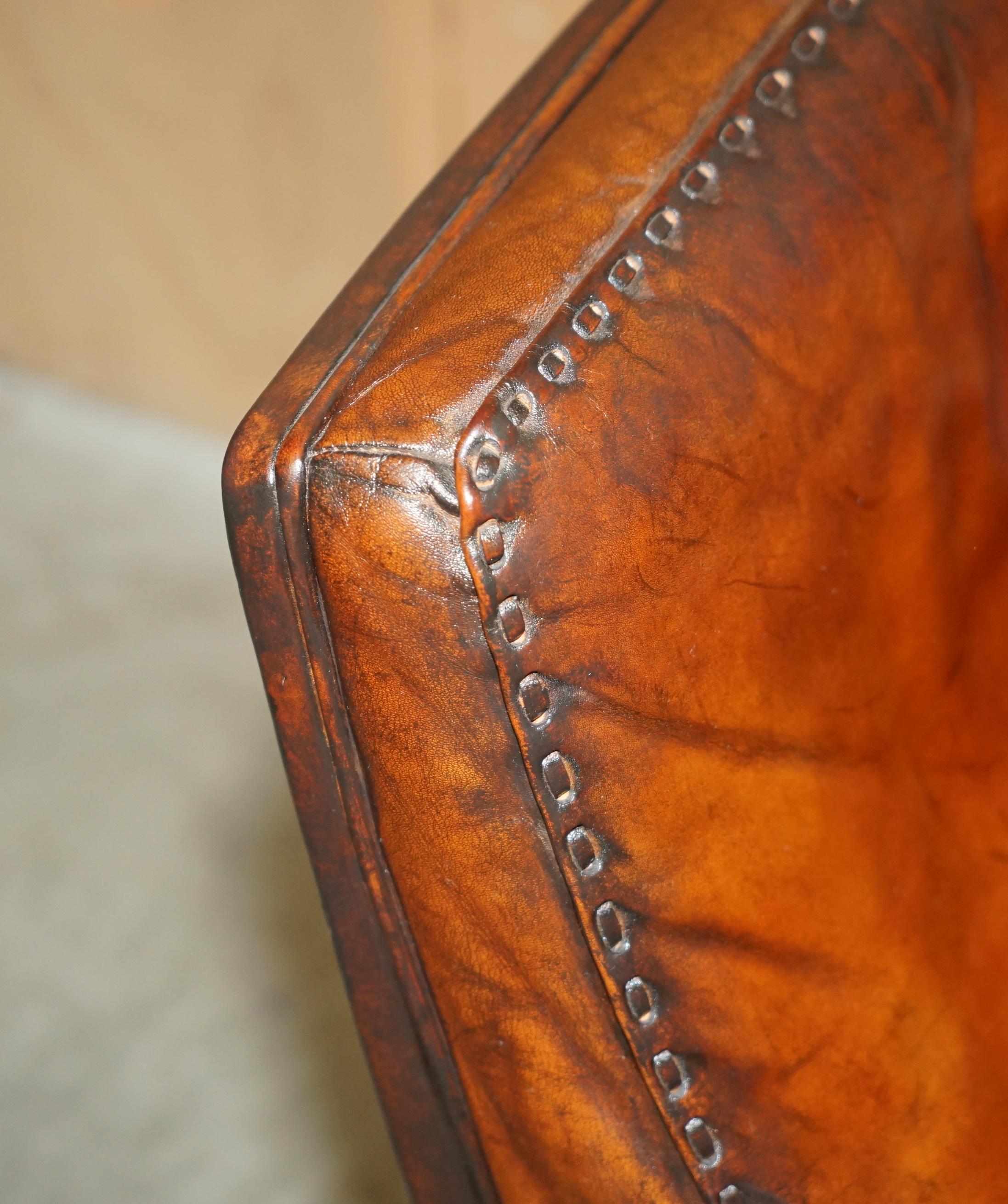 SILLA DE SEDE DS35 EJECUTIVA DE MEDIO SIGLO RESTAURADA EN CUERO MARRON CON CAPAZ DE GIRATORIO en venta 8