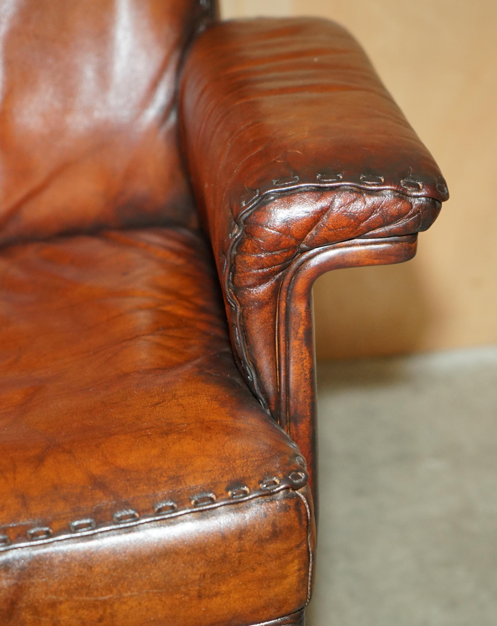 SILLA DE SEDE DS35 EJECUTIVA DE MEDIO SIGLO RESTAURADA DE CUERO MARRÓN PARA DIVISORES en venta 3