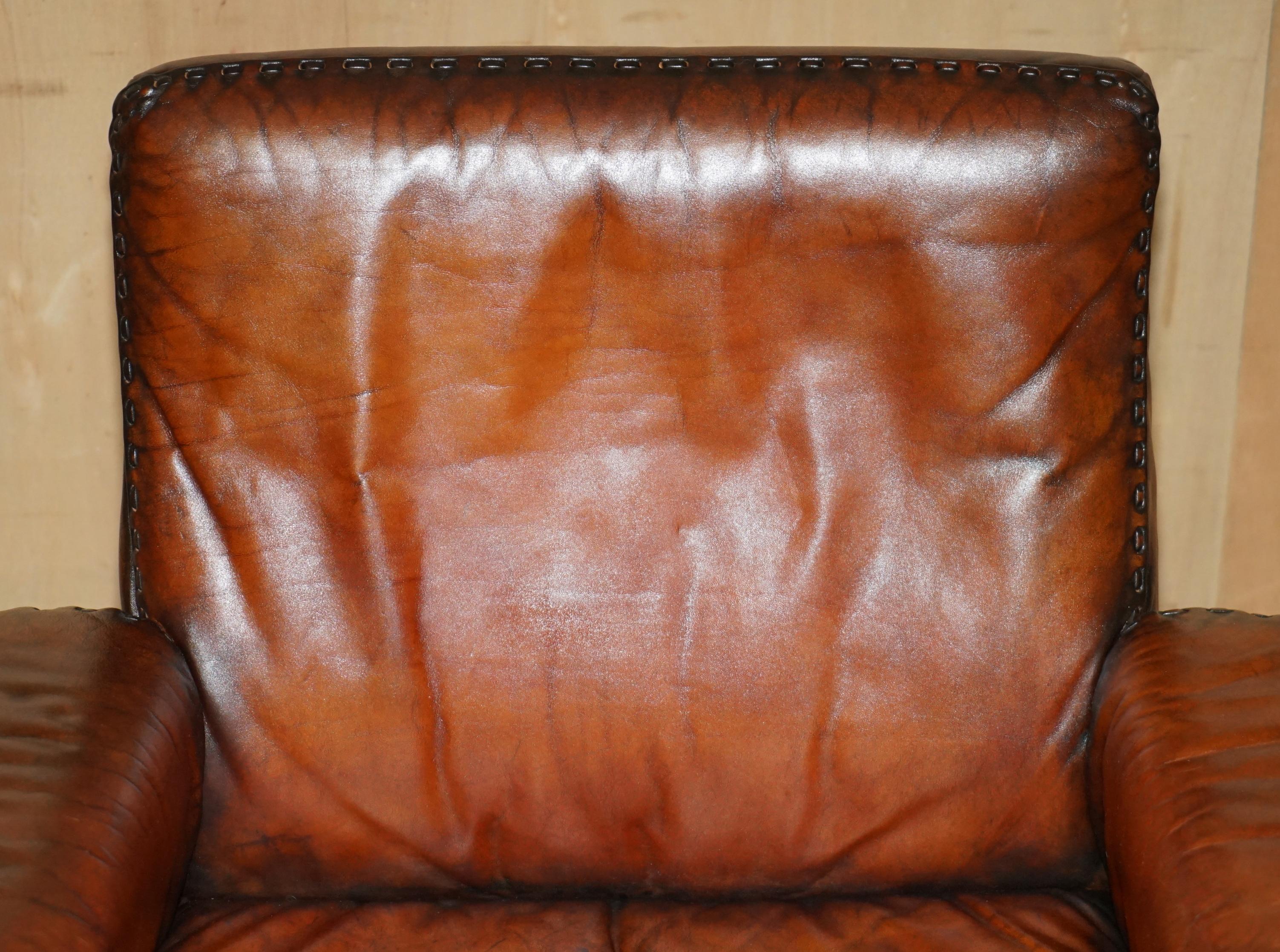 SILLA DE SEDE DS35 EJECUTIVA DE MEDIO SIGLO RESTAURADA DE CUERO MARRÓN PARA DIVISORES Moderno de mediados de siglo en venta