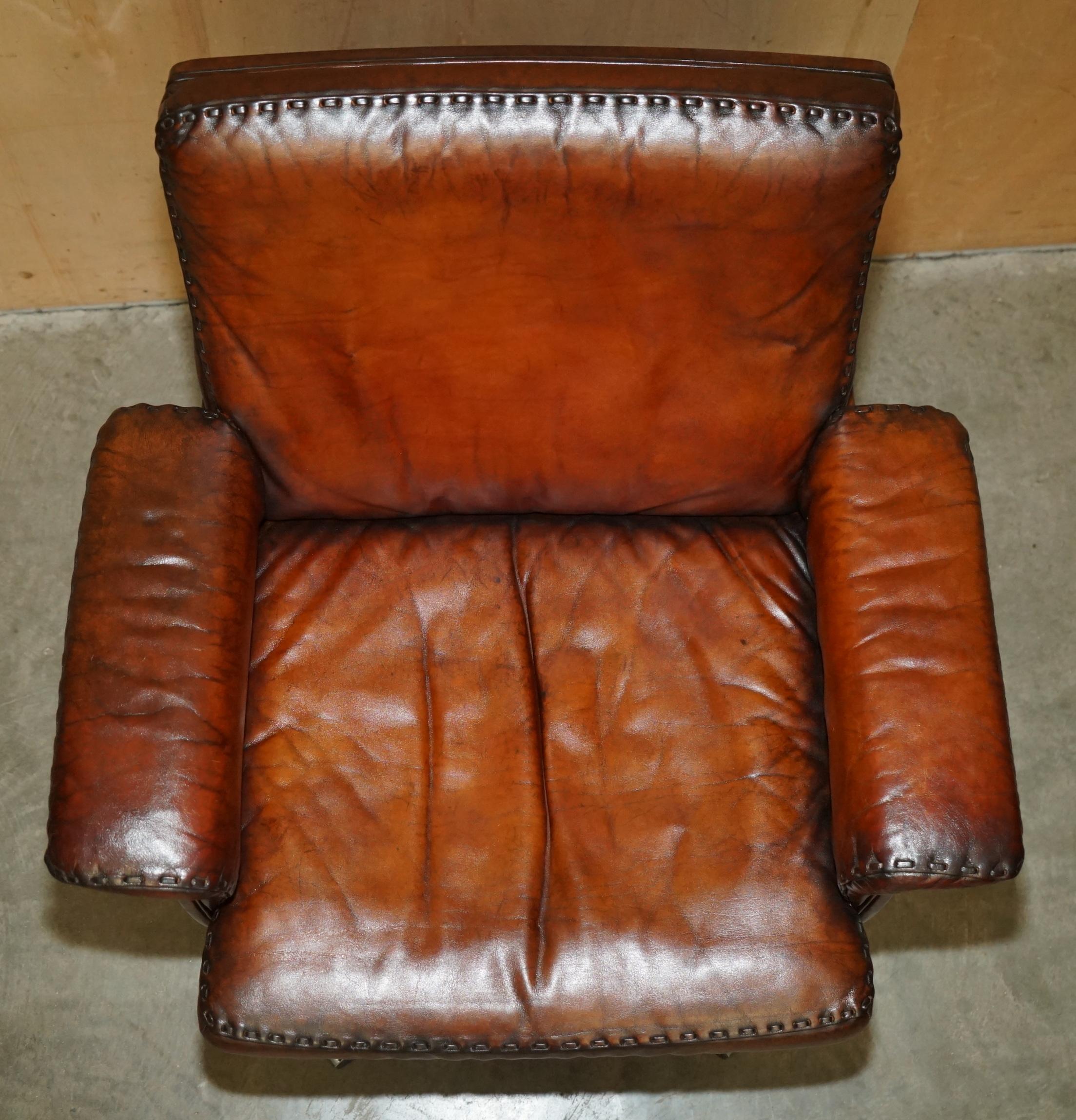SILLA DE SEDE DS35 EJECUTIVA DE MEDIO SIGLO RESTAURADA DE CUERO MARRÓN PARA DIVISORES en Bueno estado para la venta en West Sussex, Pulborough