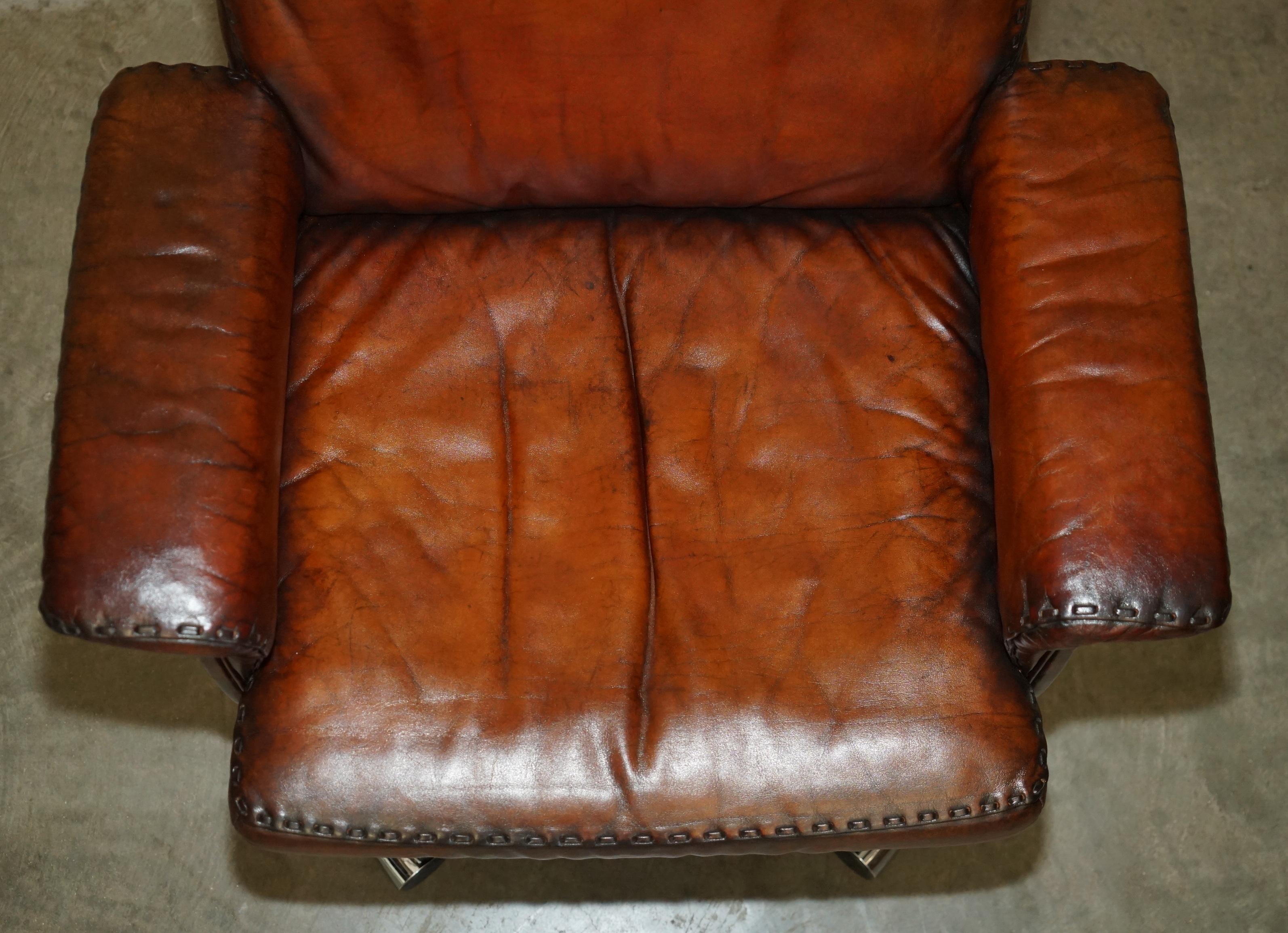 SILLA DE SEDE DS35 EJECUTIVA DE MEDIO SIGLO RESTAURADA DE CUERO MARRÓN PARA DIVISORES finales del siglo XX en venta