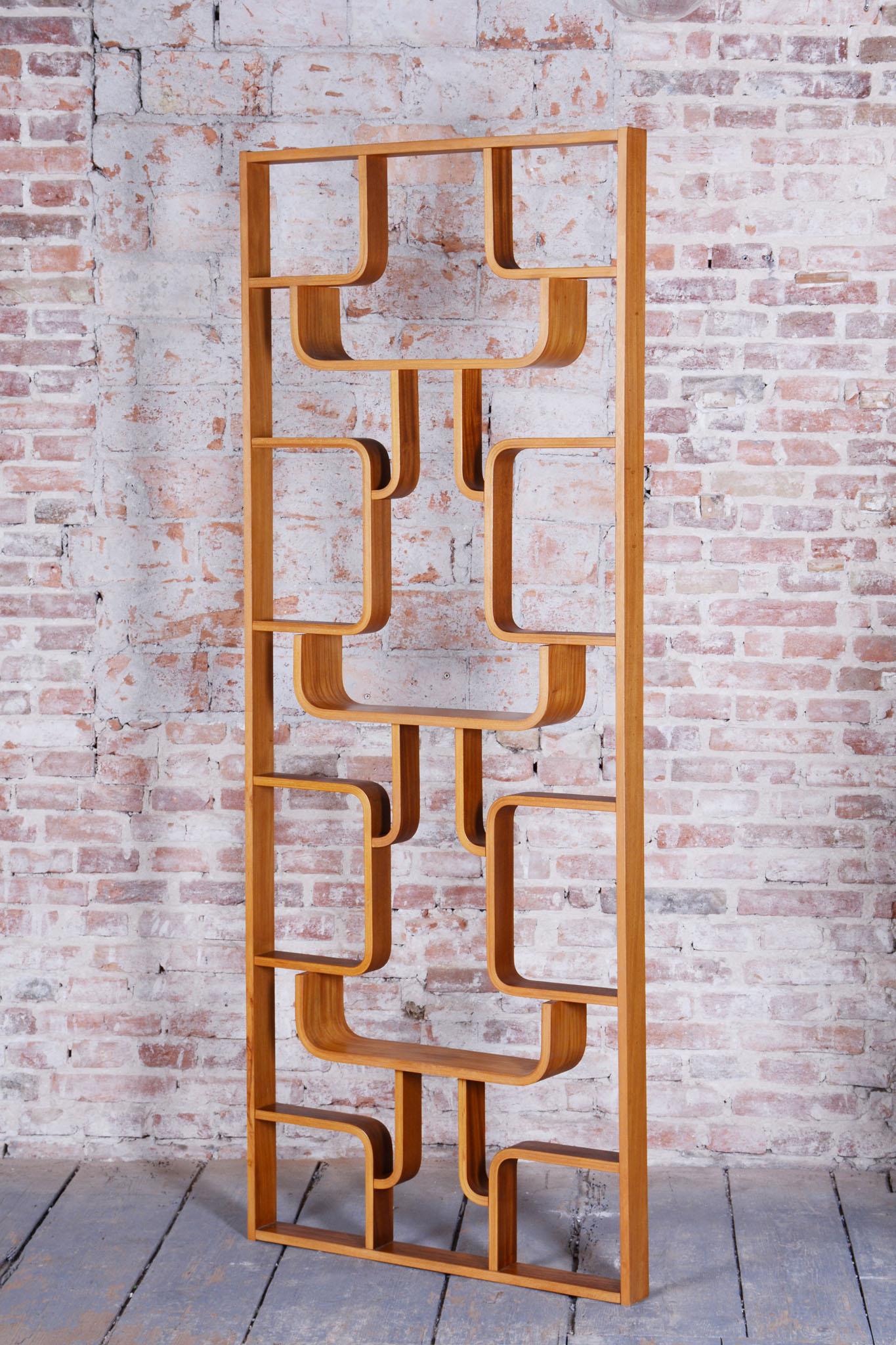 Restored Mid-Century Divider, by Ludvik Volak, Revived Polish, Czech, 1960s In Good Condition For Sale In Brandys nad Labem, Středočeský kraj