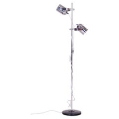 Restored Mid-Century Floor Lamp, by J. Indra for Combi Lux, Chrome, Czech, 1960s