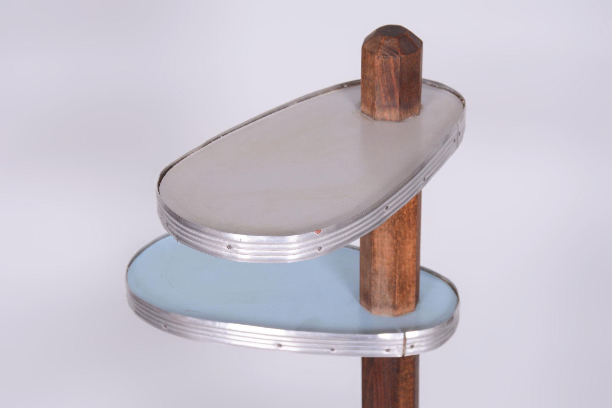 Metà XX secolo Portafiori di metà secolo restaurato, Beeche, Umakart, Alluminio, Ceco, anni '50 in vendita