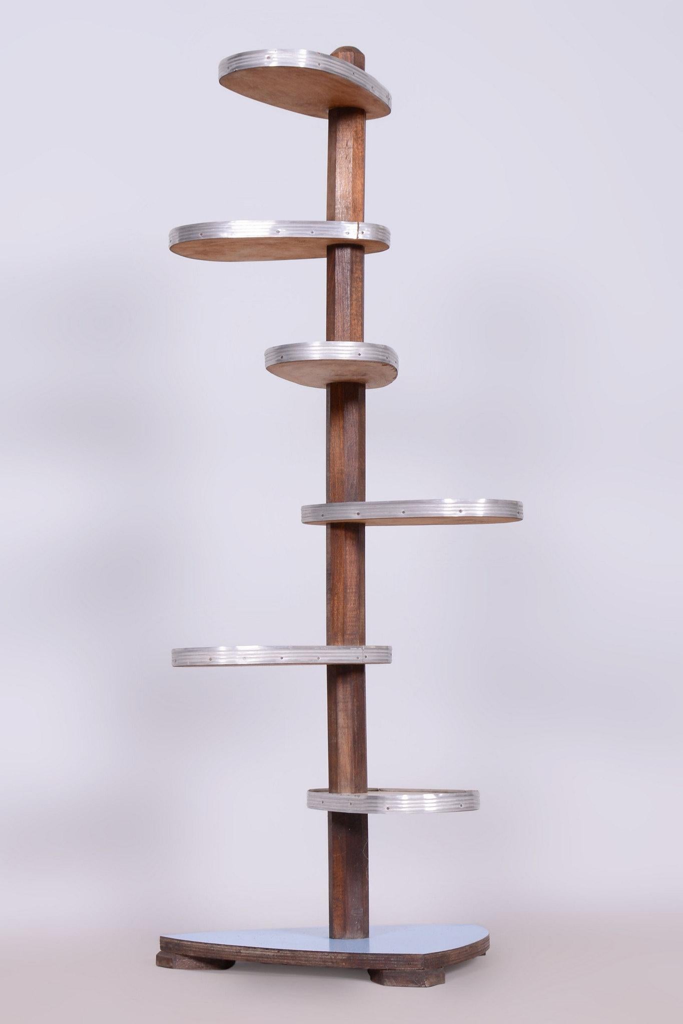Portafiori di metà secolo restaurato, Beeche, Umakart, Alluminio, Ceco, anni '50 in vendita 3