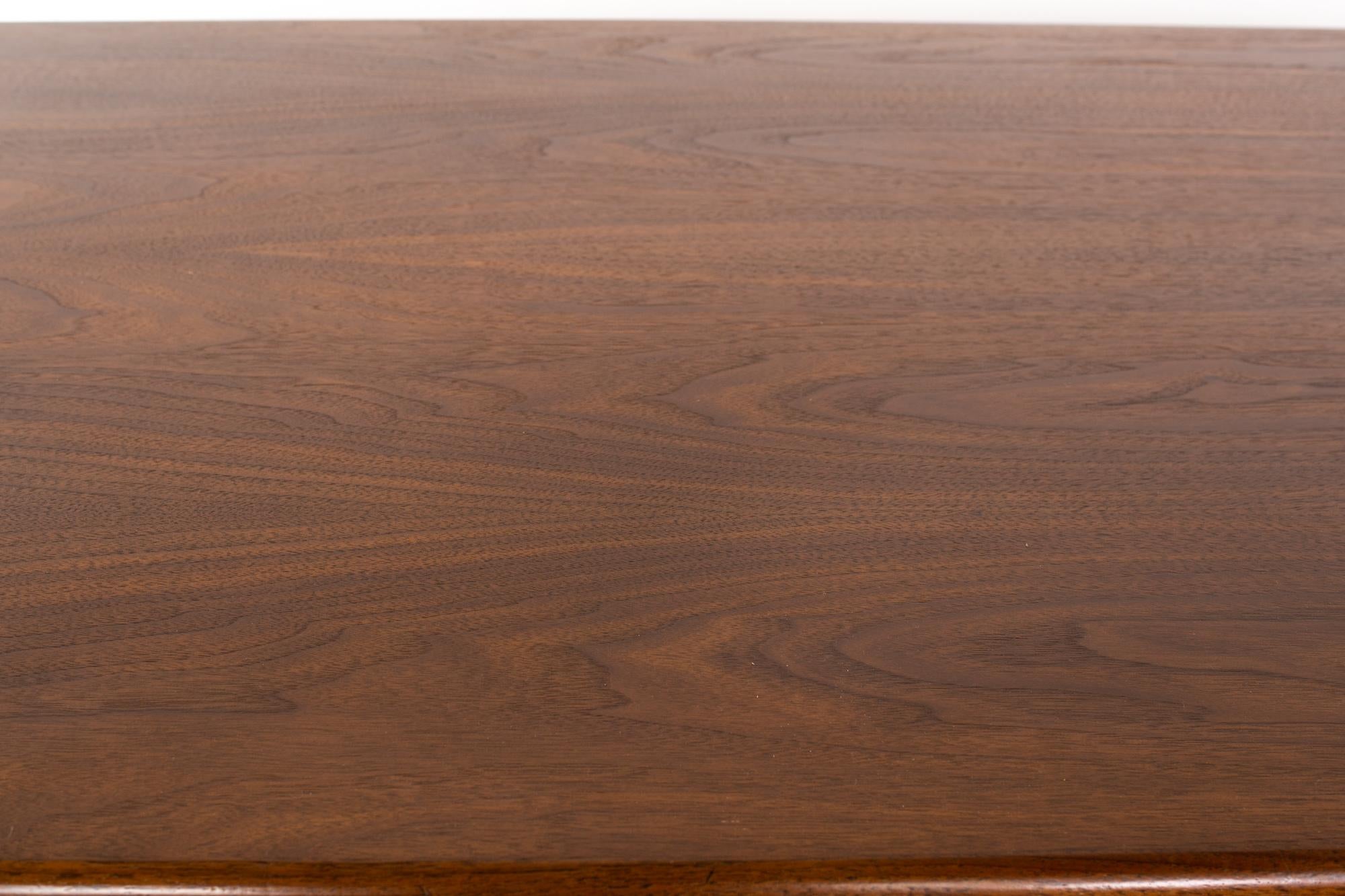 Restored Mid Century L Shaped Desk with Caned Back 1