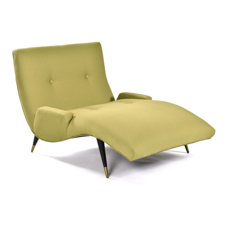 Restored MidCentury Modern Adrian Pearsall Style Wave Chaise Lounge