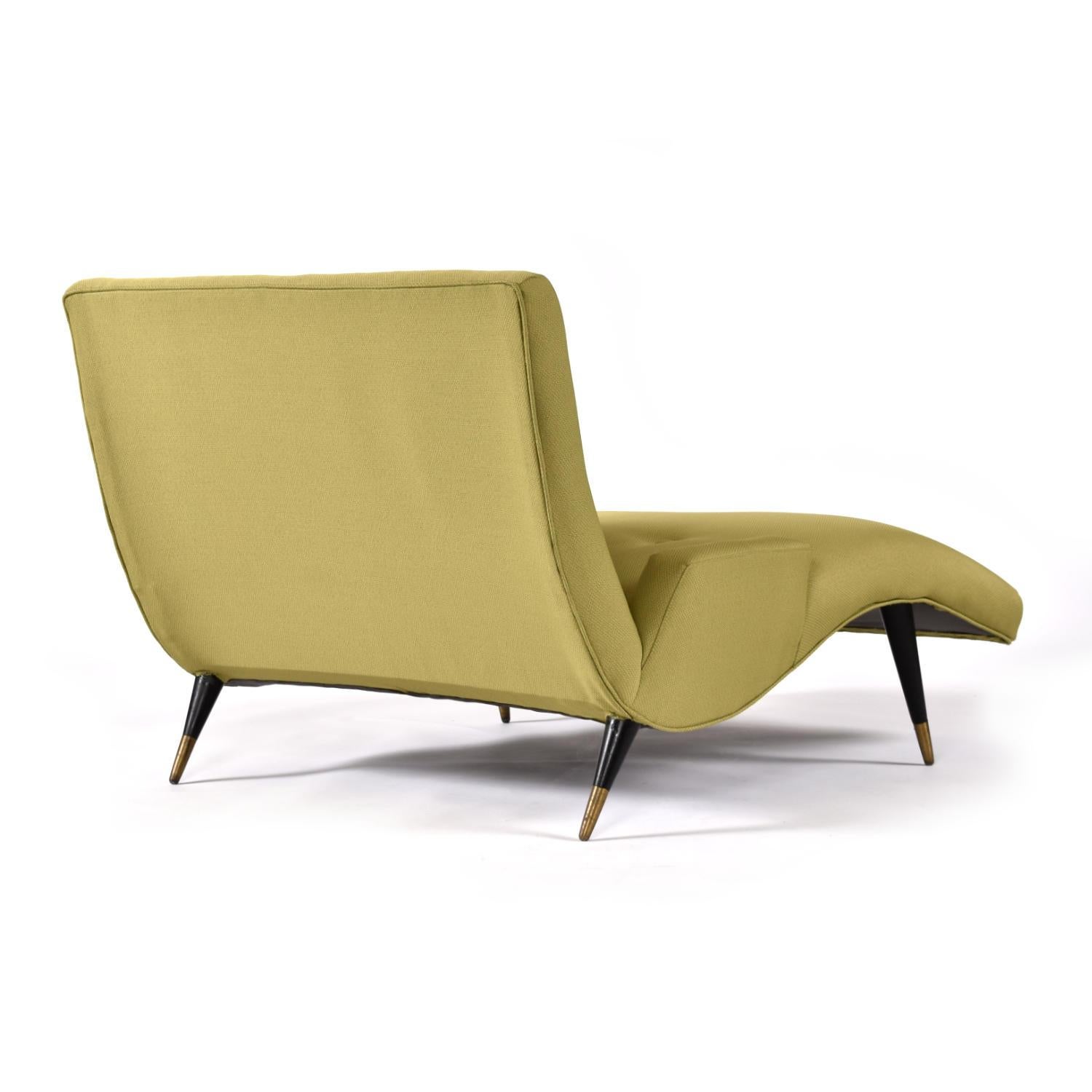 Restored MidCentury Modern Adrian Pearsall Style Wave Chaise Lounge