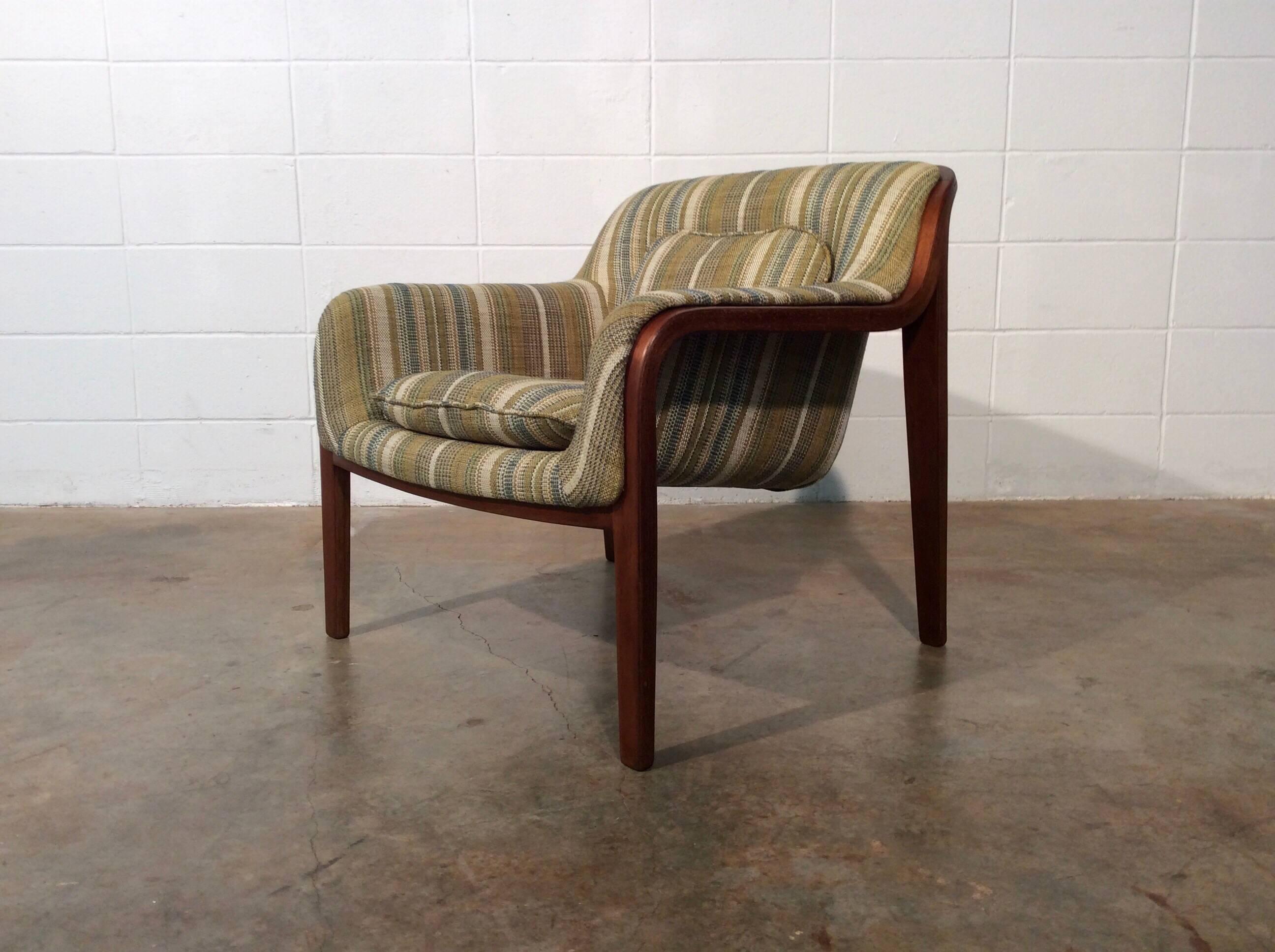 Restored Mid-Century Modern Bent Wood Lounge Chair, Bill Stephens for Knoll 4