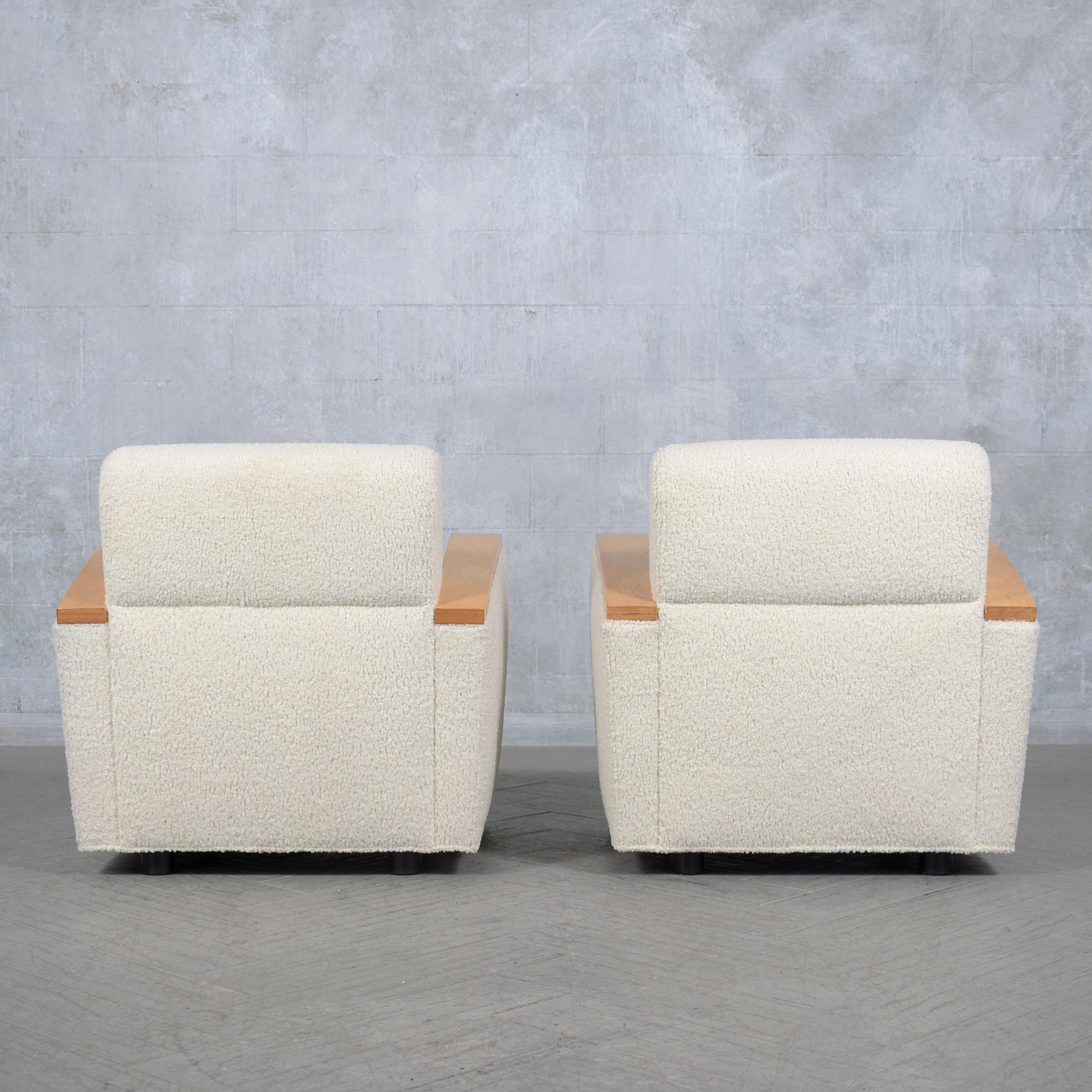 Vintage Mid-Century Modern Lounge Chairs: Restored Elegance & Comfort For Sale 7