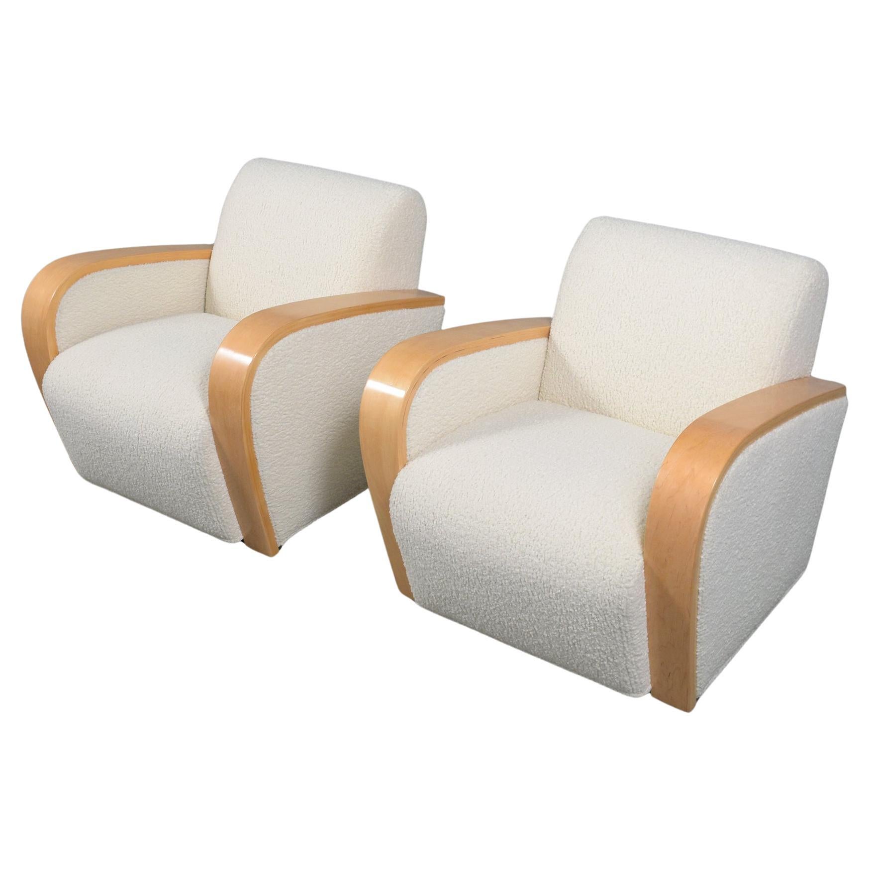 Vintage Mid-Century Modern Lounge Chairs: Restaurierte Eleganz und Komfort im Angebot