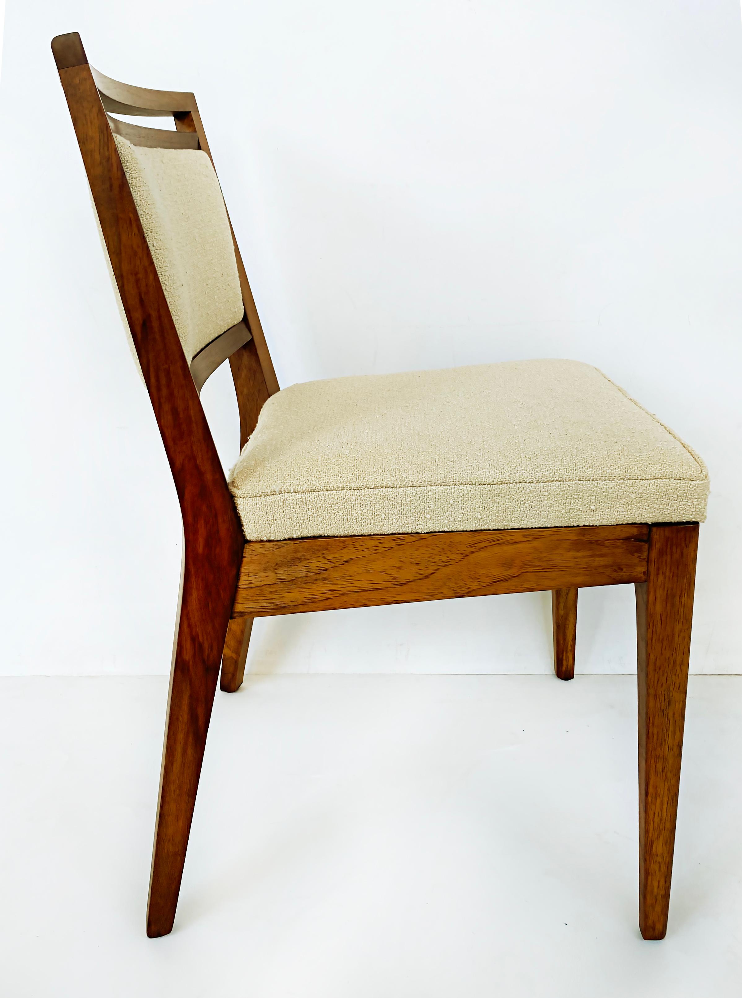 Restored Mid-Century Modern Mahogany Dining Chairs, 1950s Set of 6 6
