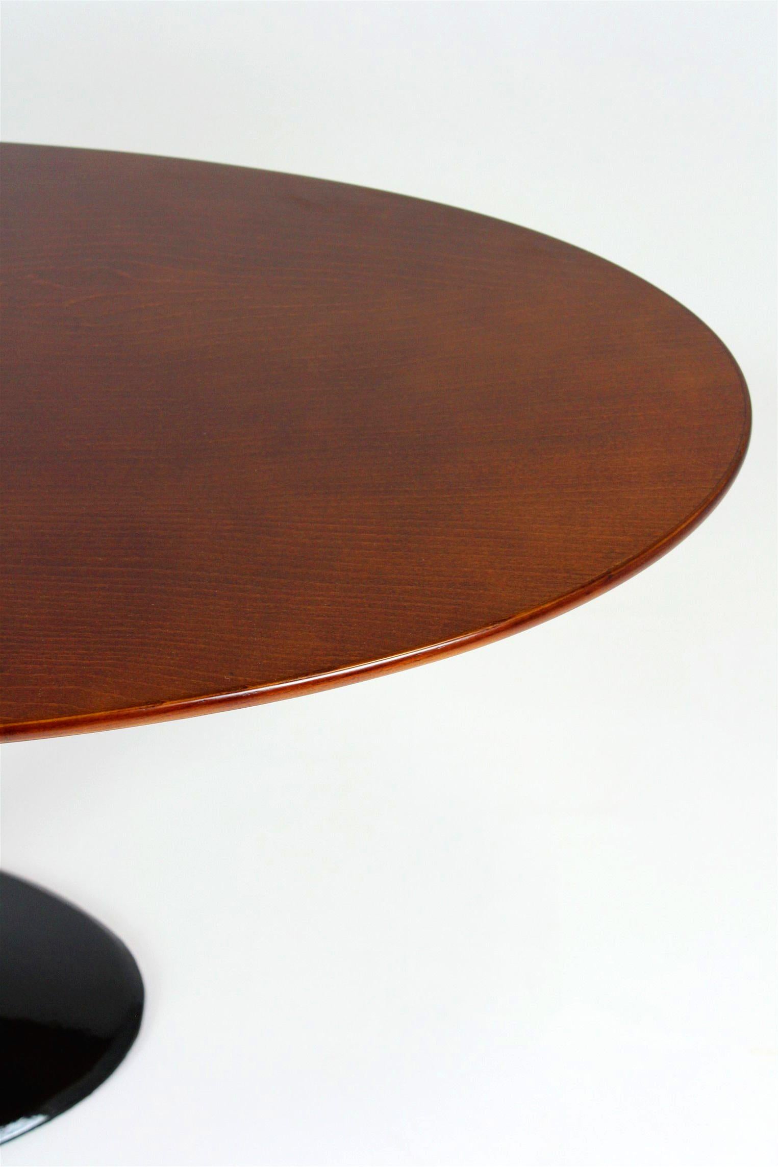 Restored Mid-Century Modern Oval Ash Coffee Table from Drevotvar, 1960s For Sale 5