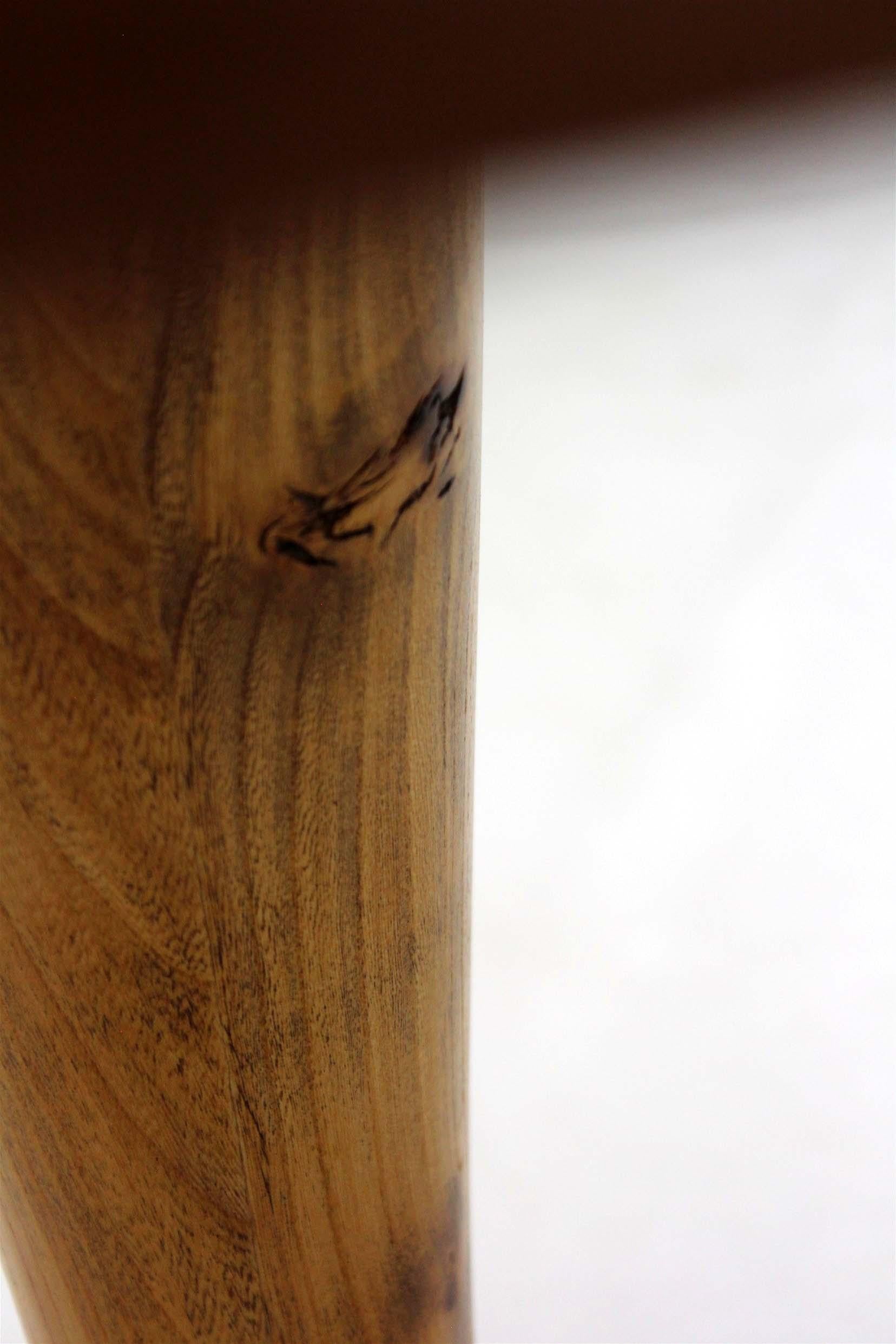 Restored Mid-Century Modern Oval Walnut Tulip Dining Table by Drevotvar, 1960s For Sale 8