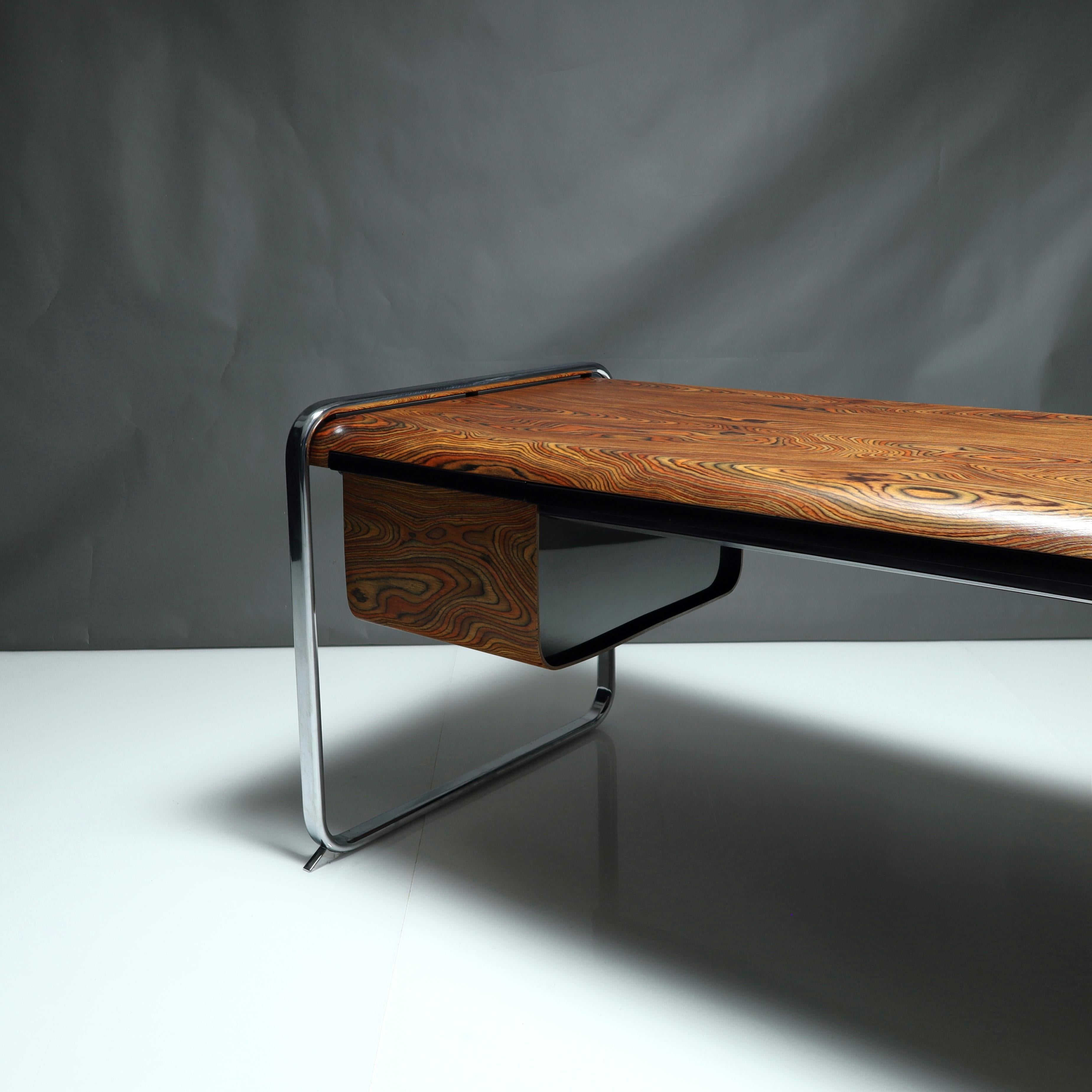Restored Mid-Century Modern Zebrawood Desk by Peter Protzman for Herman Miller 3