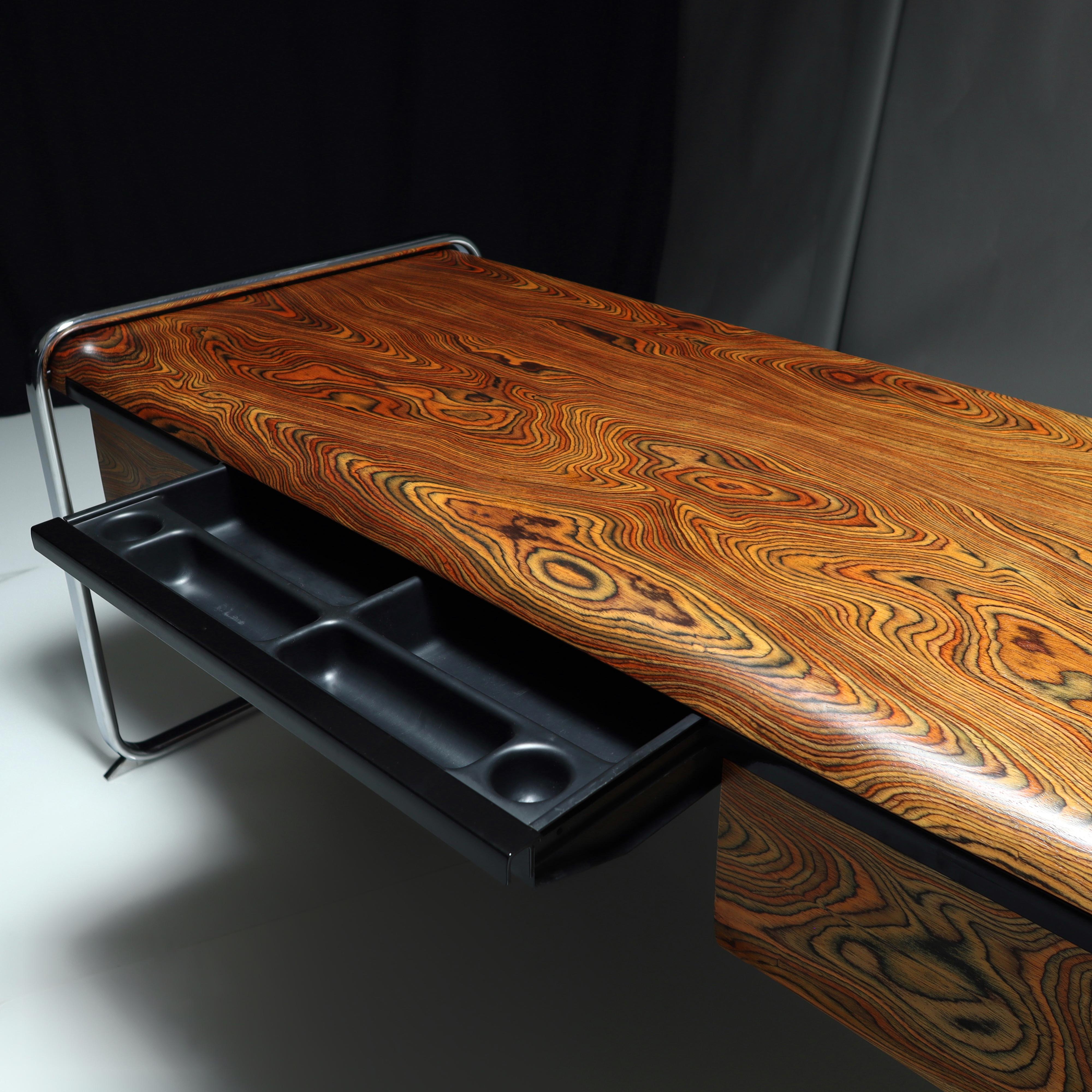 Restored Mid-Century Modern Zebrawood Desk by Peter Protzman for Herman Miller 4