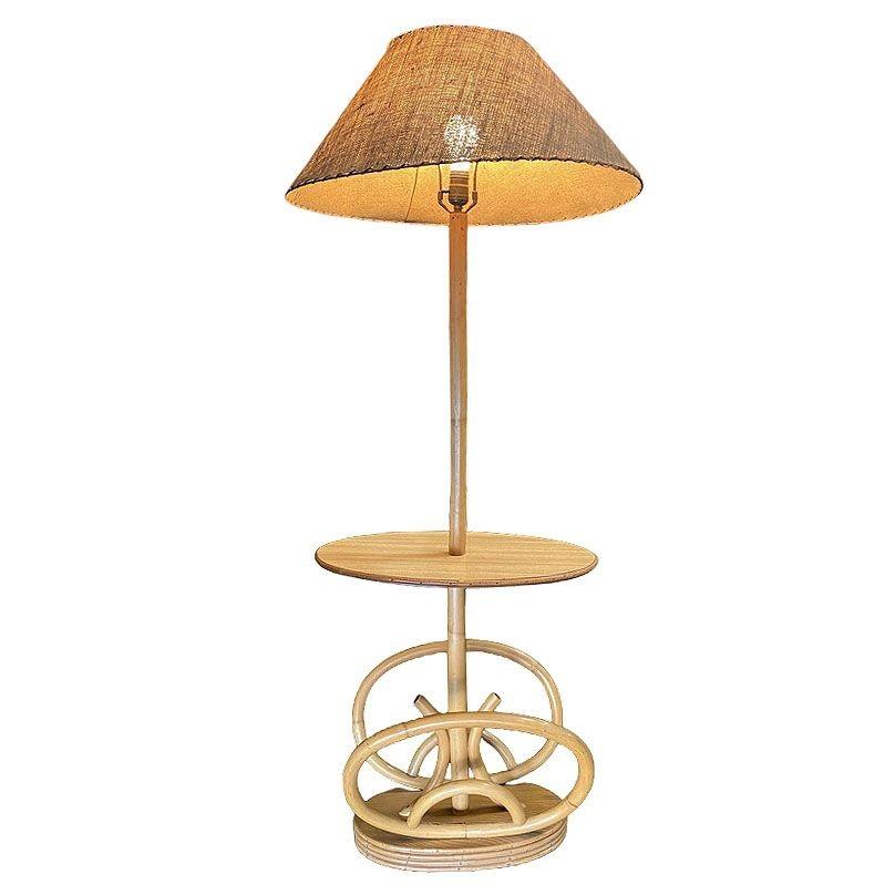 antique lamp table combo