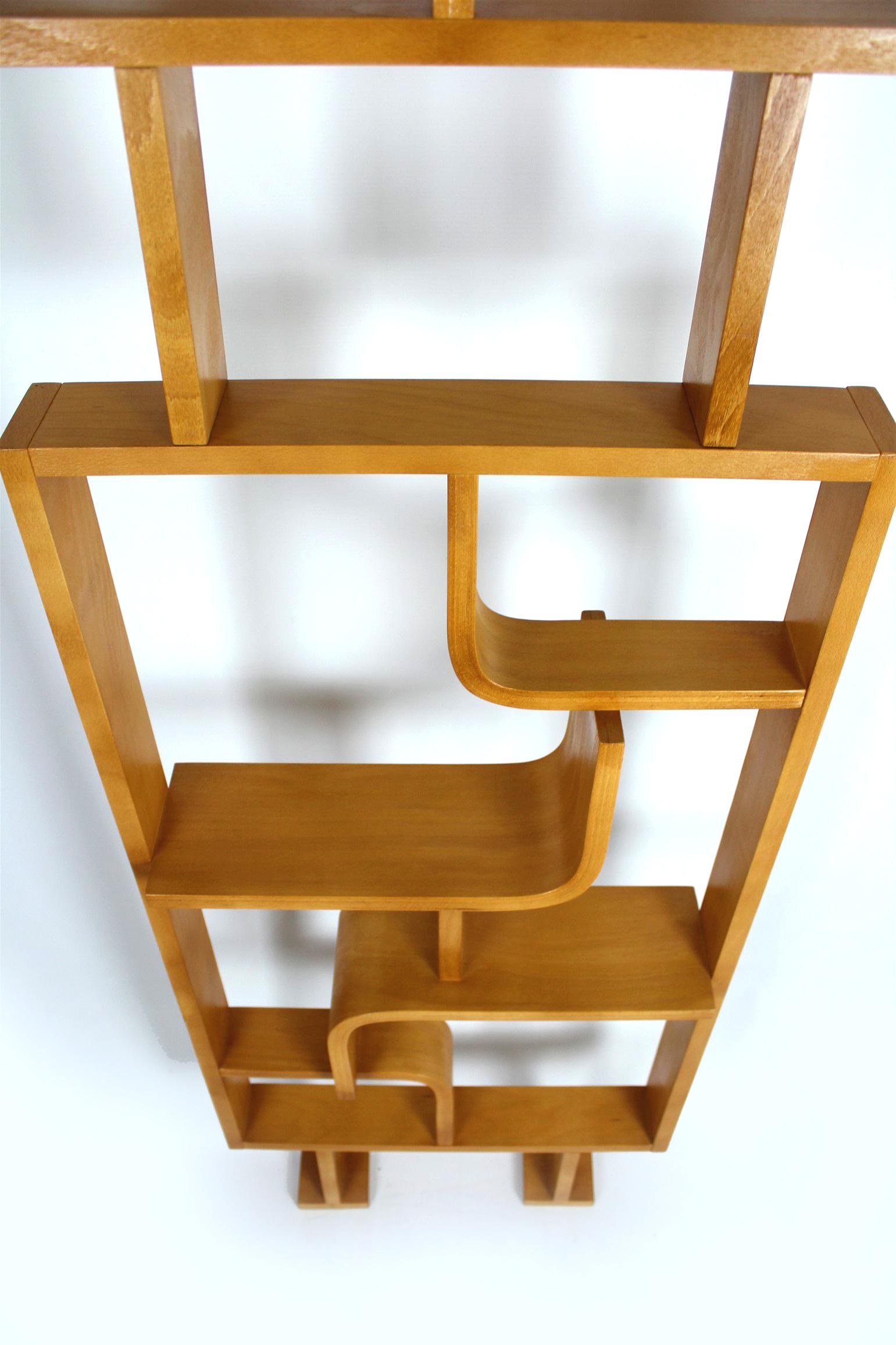 Restored Mid-Century Room Divider by L. Volak for Drevopodnik Holesov, 1960s For Sale 5