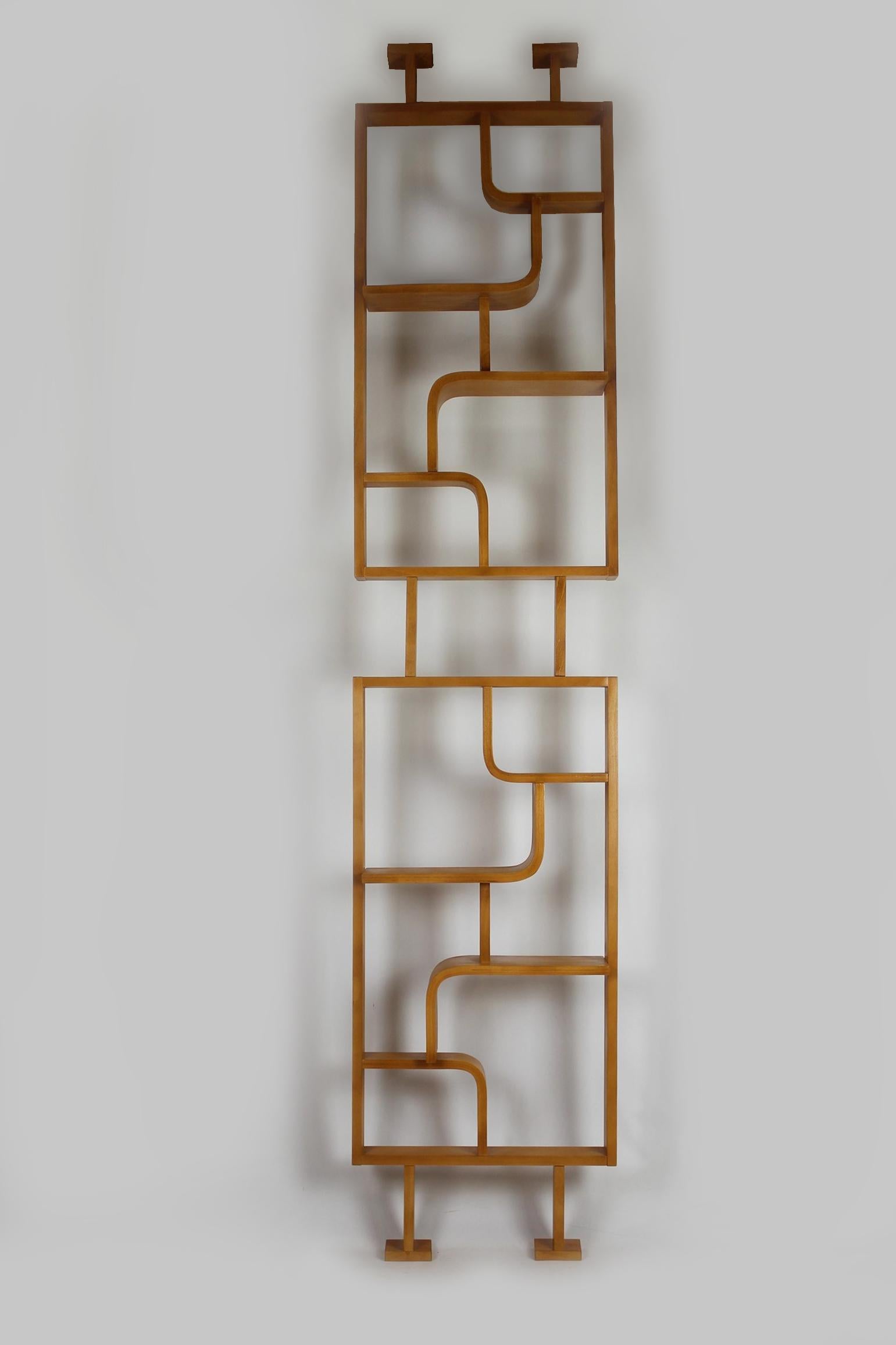 20th Century Restored Mid-Century Room Divider by L. Volak for Drevopodnik Holesov, 1960s For Sale