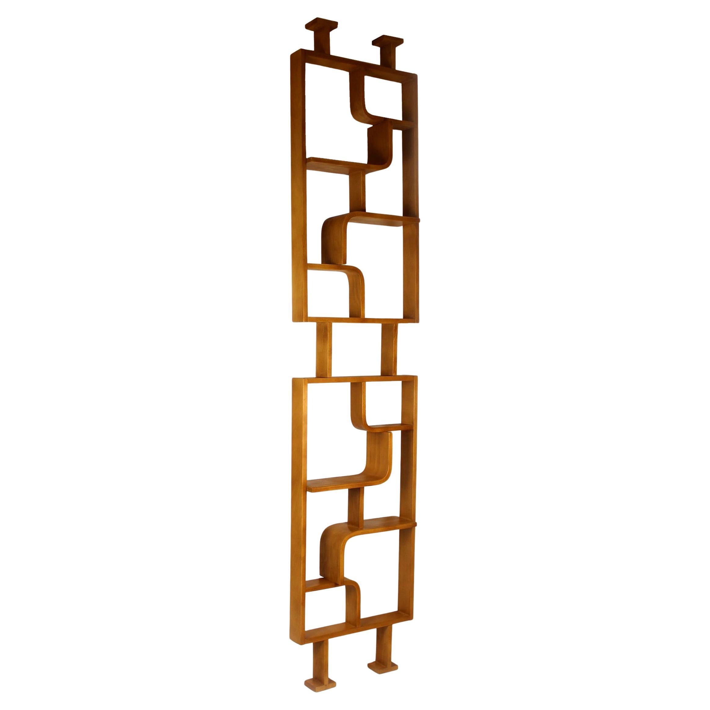 Restored Mid-Century Room Divider by L. Volak for Drevopodnik Holesov, 1960s