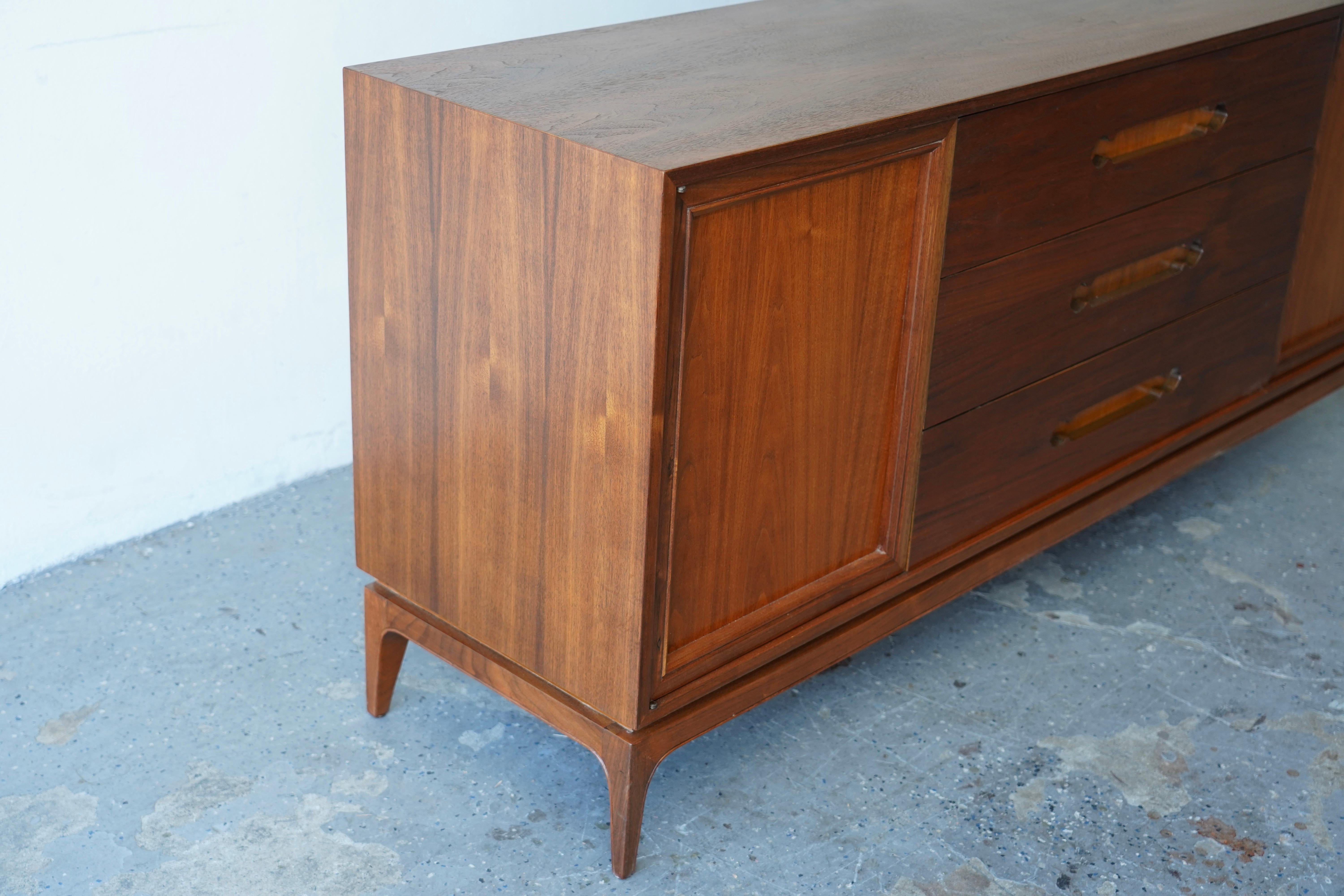 Mid-20th Century Restored Mid Century Sahara Low Boy Dresser Credenza For Sale