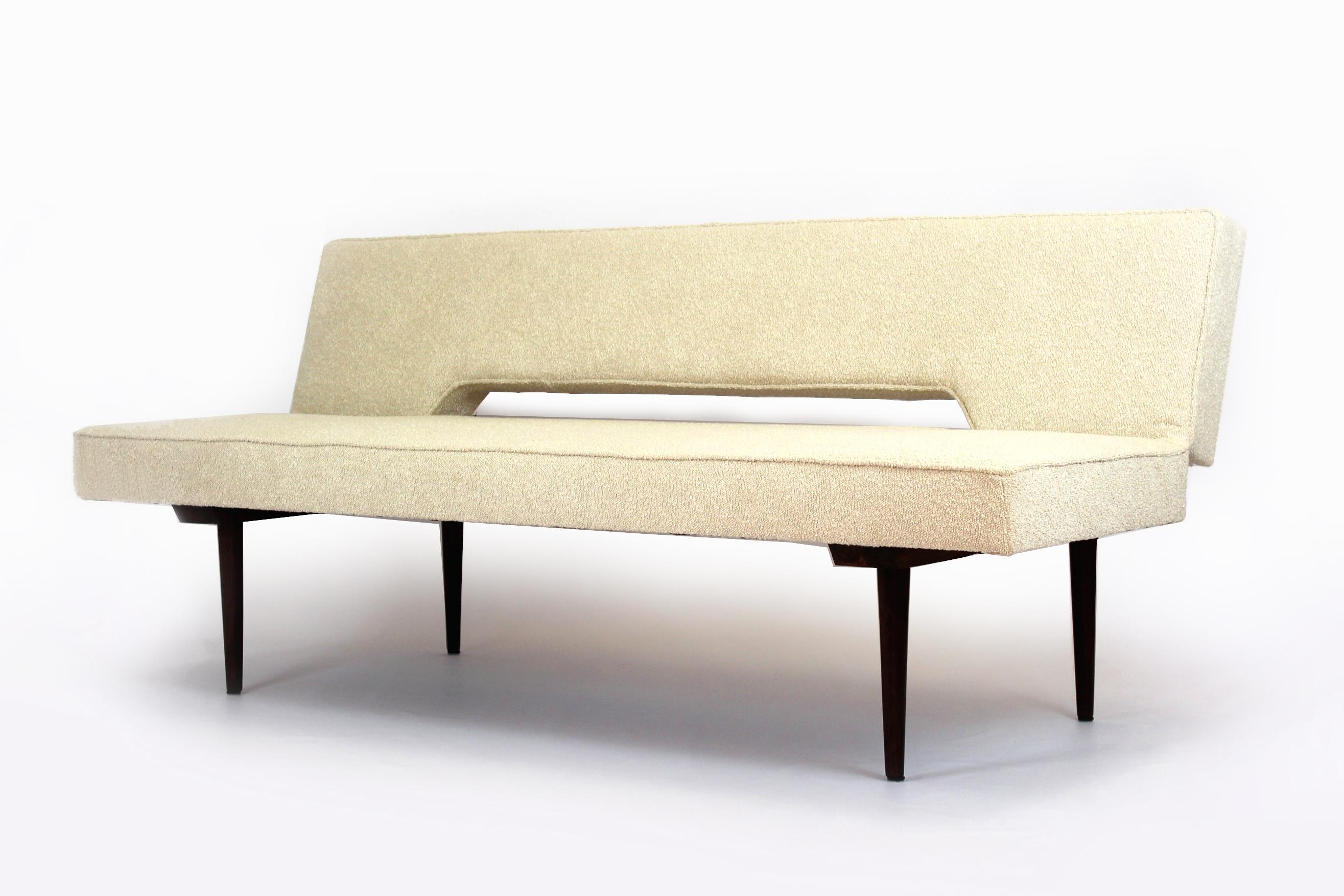 Restored Mid-Century Sofa in Bouclé Upholstery by Miroslav Navratil, 1960s 3