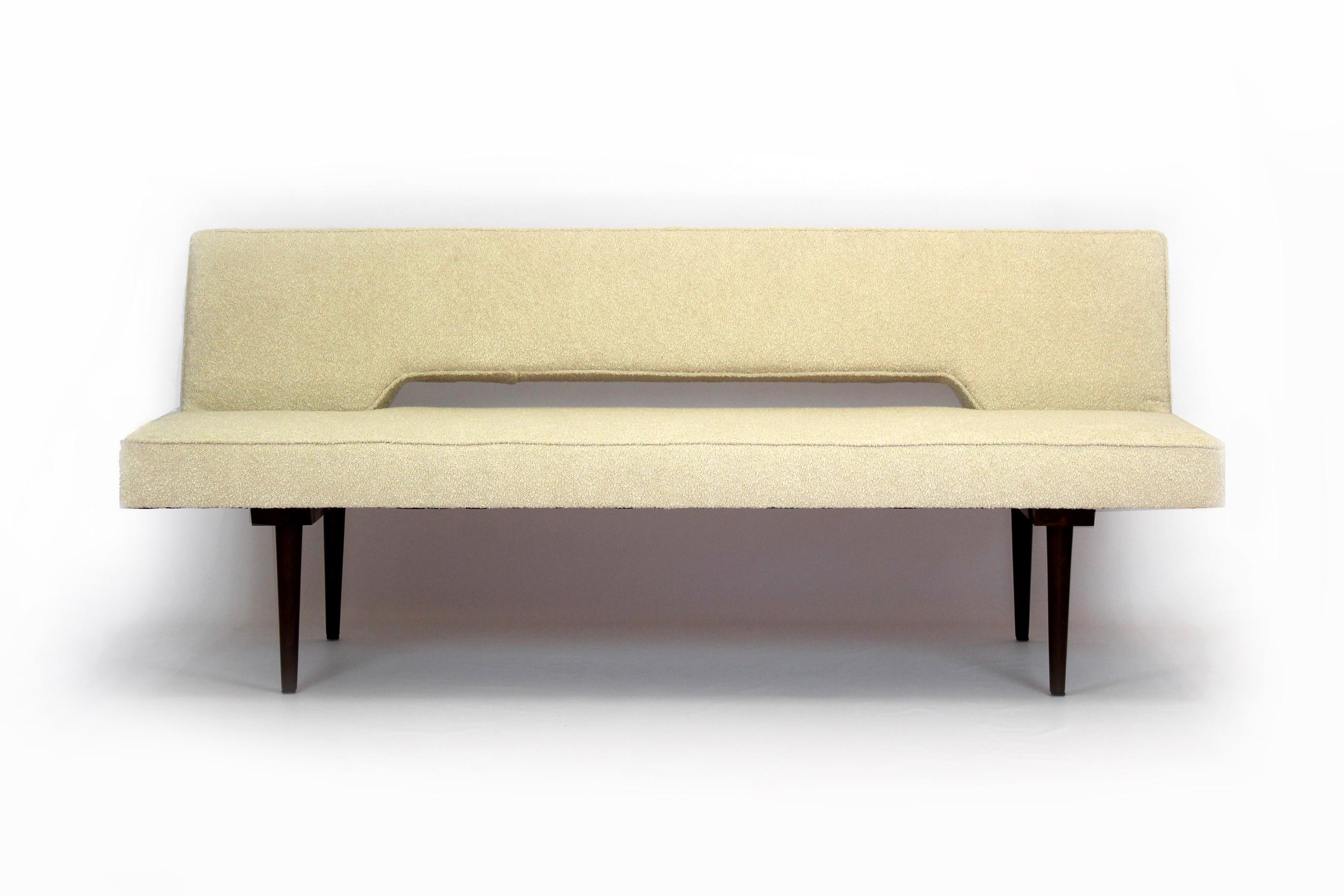 Restored Mid-Century Sofa in Bouclé Upholstery by Miroslav Navratil, 1960s 4