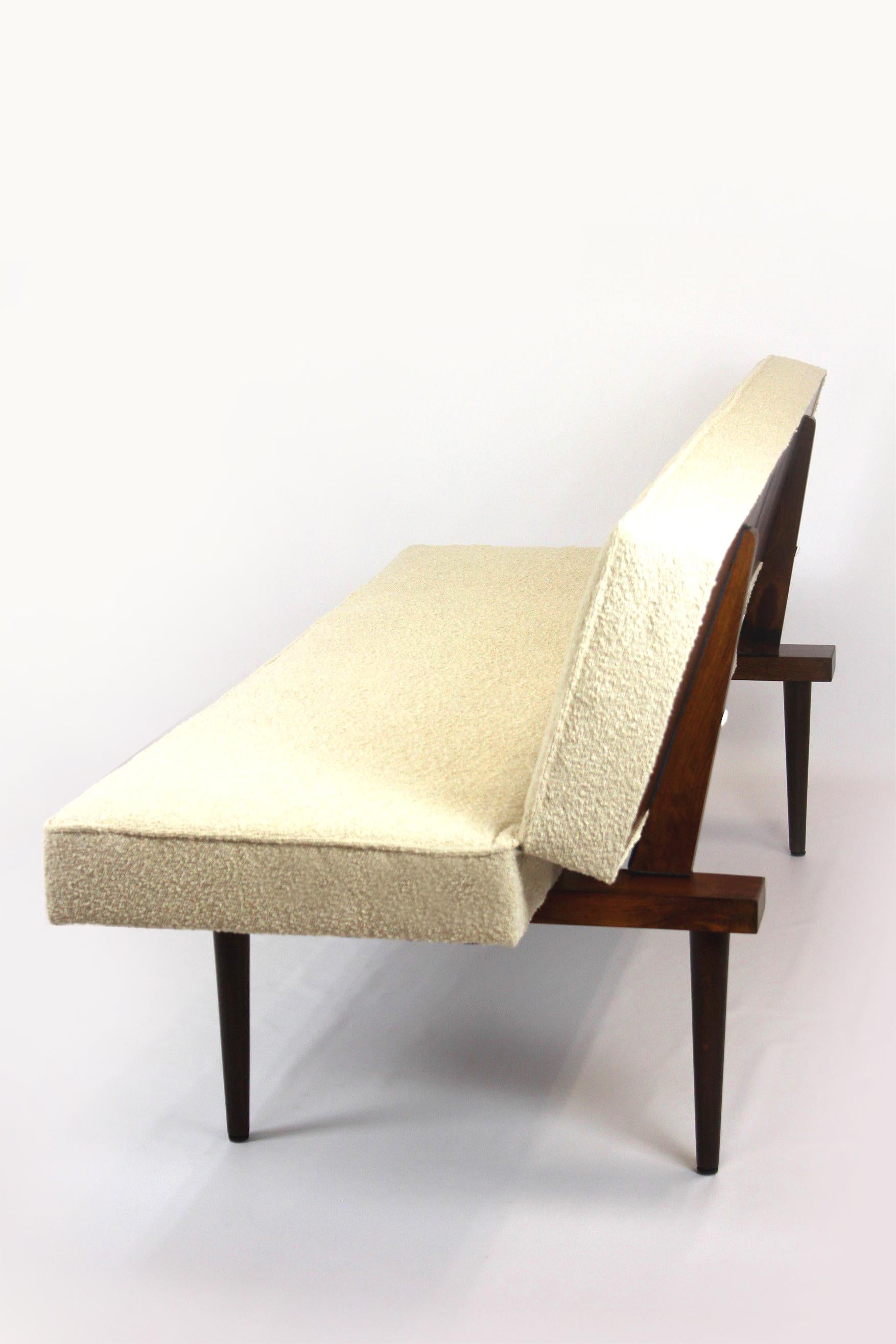 Restored Mid-Century Sofa in Bouclé Upholstery by Miroslav Navratil, 1960s 5
