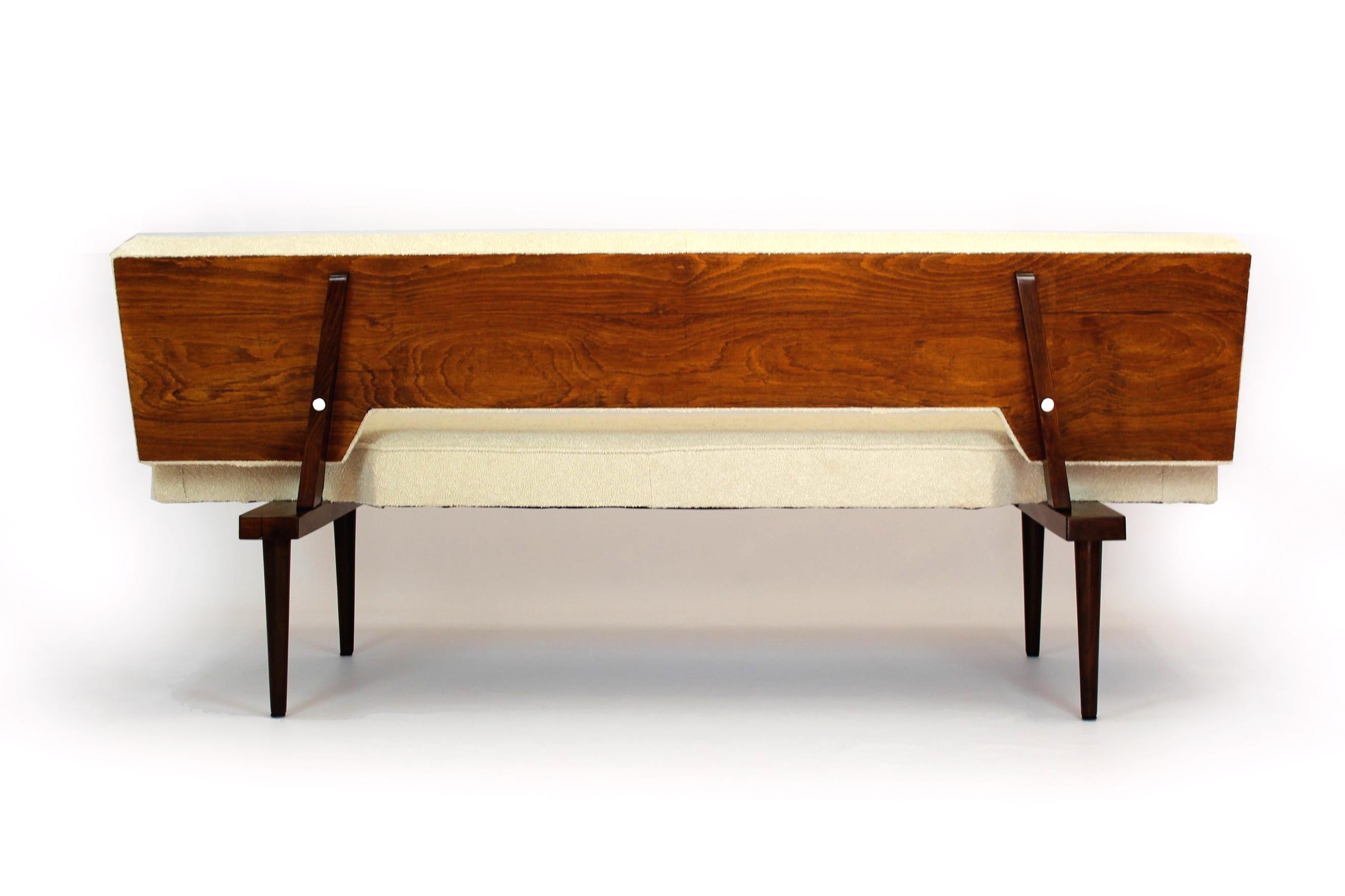 Restored Mid-Century Sofa in Bouclé Upholstery by Miroslav Navratil, 1960s 8