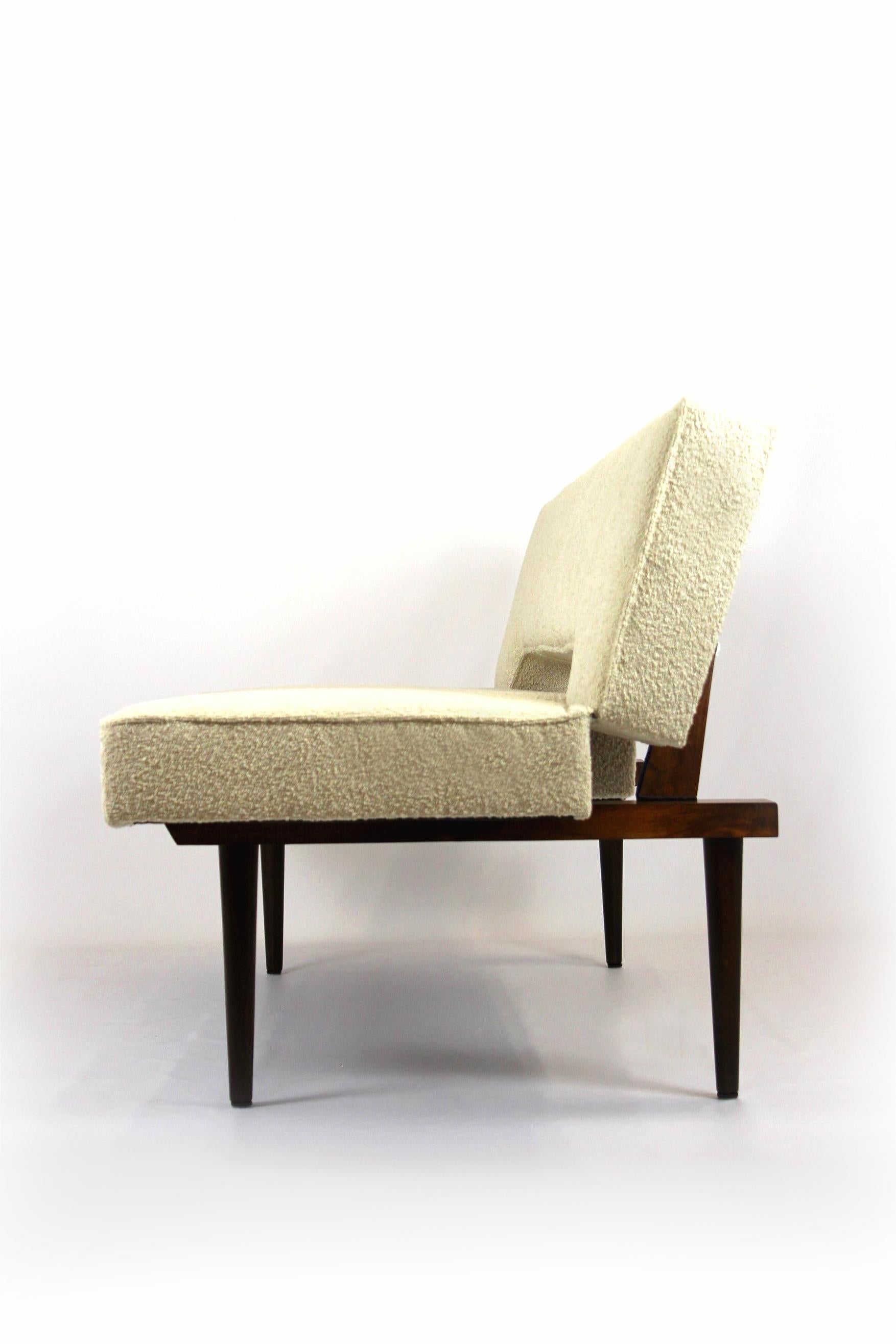 20th Century Restored Mid-Century Sofa in Bouclé Upholstery by Miroslav Navratil, 1960s