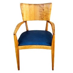 Restored Mid-century "Stingray" Birch Armchair Dining Chair by Heywood Wakefield