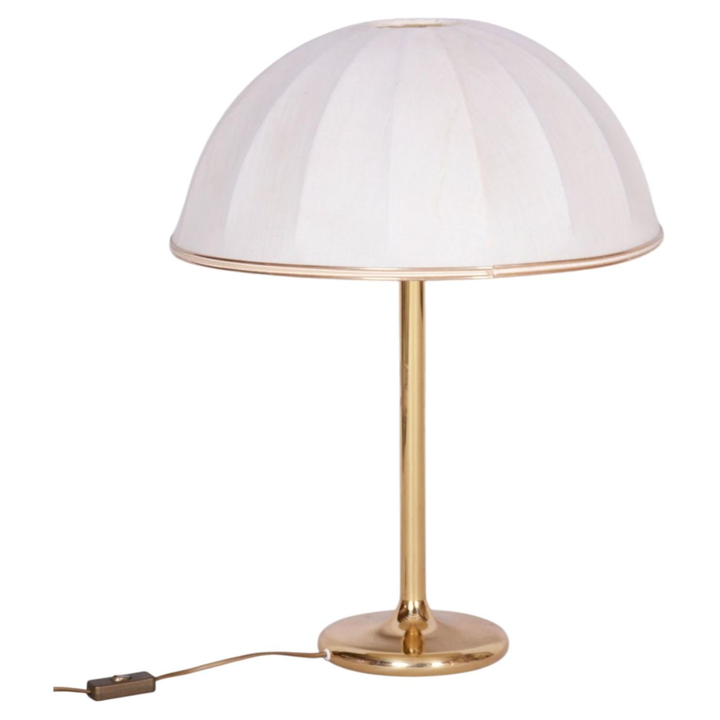 Restored Mid-Century Table Lamp, Brass, New Electrification, Czech, 1960s