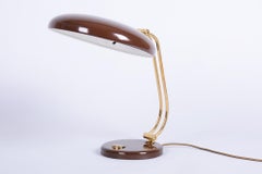 Lampe de table restaurée du milieu du siècle, par E. Hillebrand, laiton, Allemagne, années 1950
