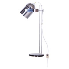 Restored Mid-Century Table Lamp, by J. Indra for Combi Lux, Chrome, Czech, 1970s