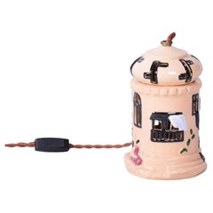Restored Mid-Century Table Lamp, Ceramic, New Electrification, Fance, 1980s
