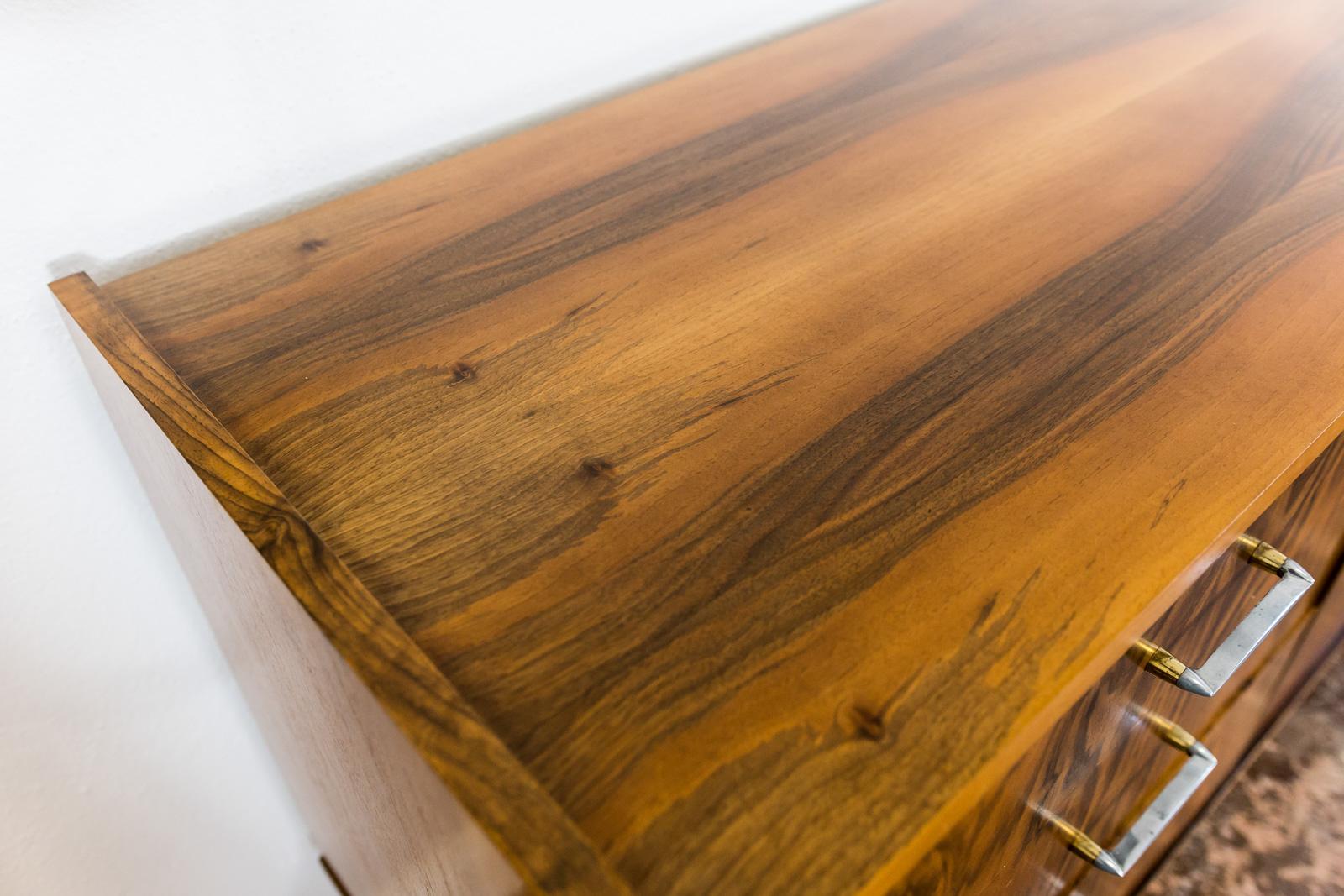 Restored Mid-Century Walnut Sideboard by Marian Grabiński 1960's 10