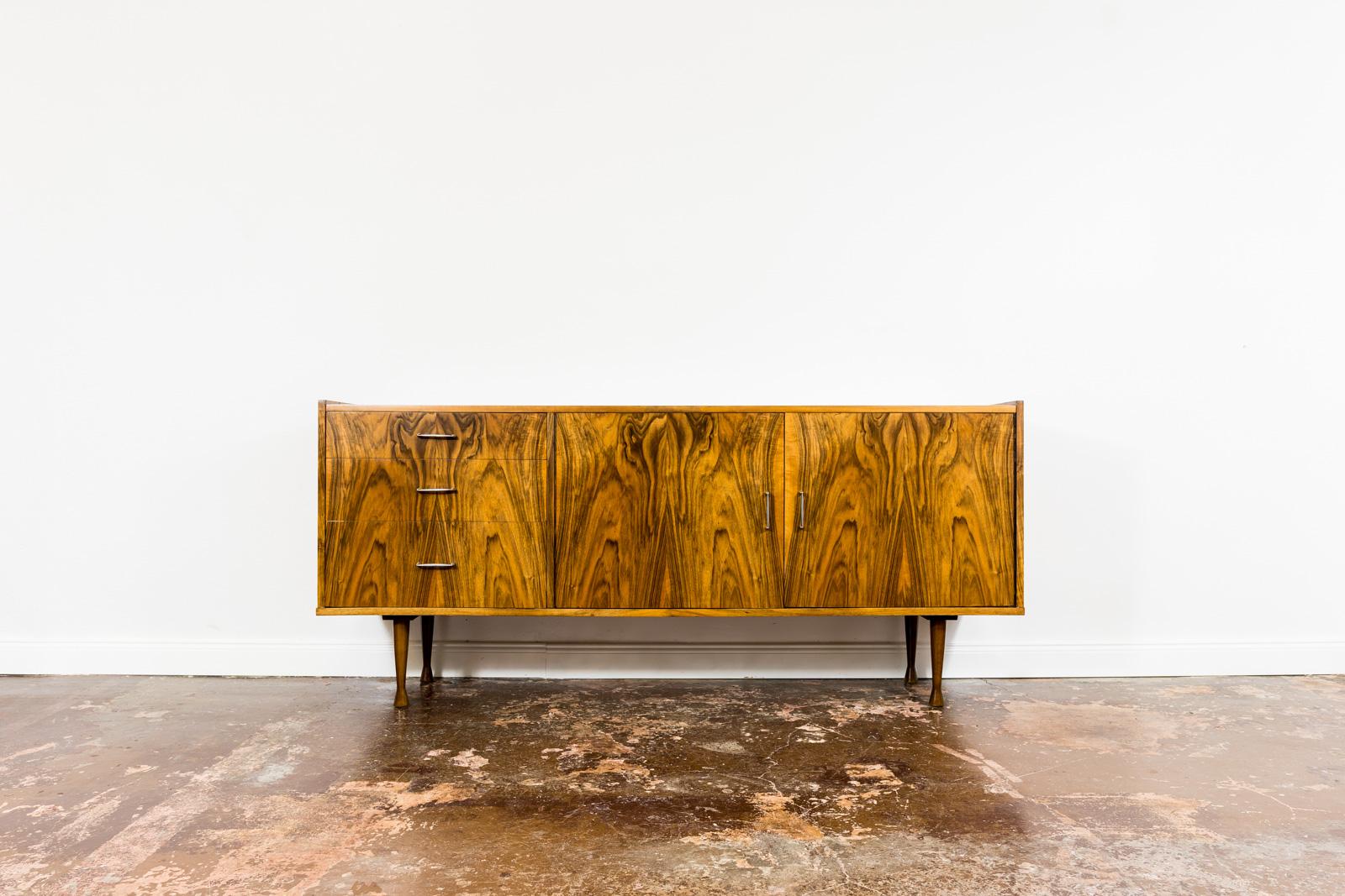 Sideboard designed by Marian Grabiński - the leading polish designed of mid-century period.
This piece has been completely restored.

