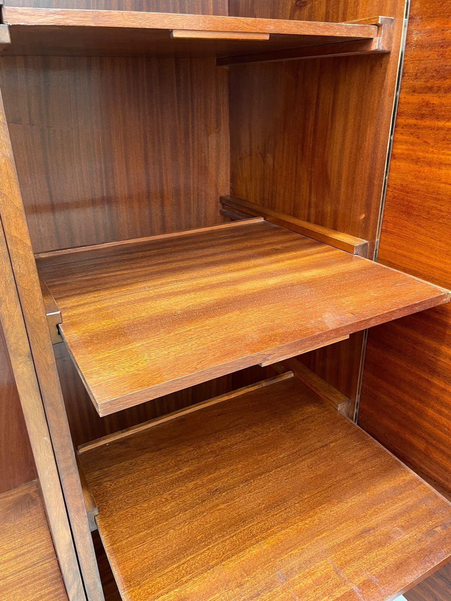 Restored Mid-Century Walnut Wardrobe by Tatra Nábytok, Czechoslovakia, 1960s For Sale 4