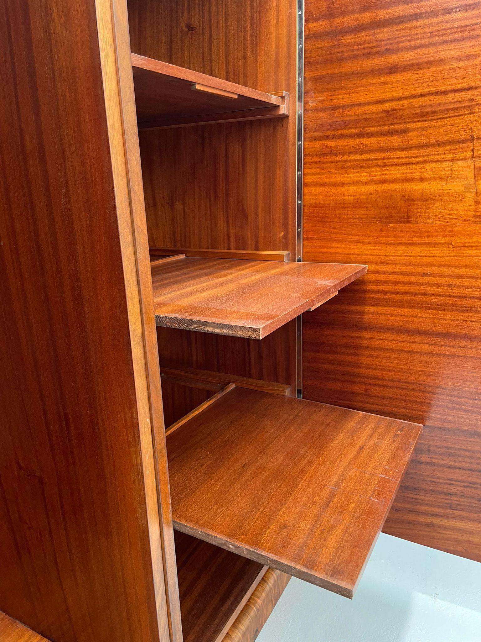 Restored Mid-Century Walnut Wardrobe by Tatra Nábytok, Czechoslovakia, 1960s For Sale 1