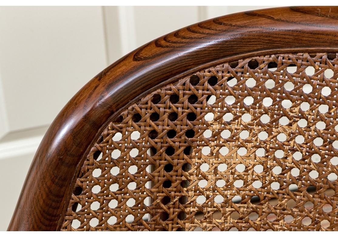 Restaurierte Mid Century Ward Bennett für Brickel Assoc. Rohrstock-Schreibtischstuhl im Angebot 1