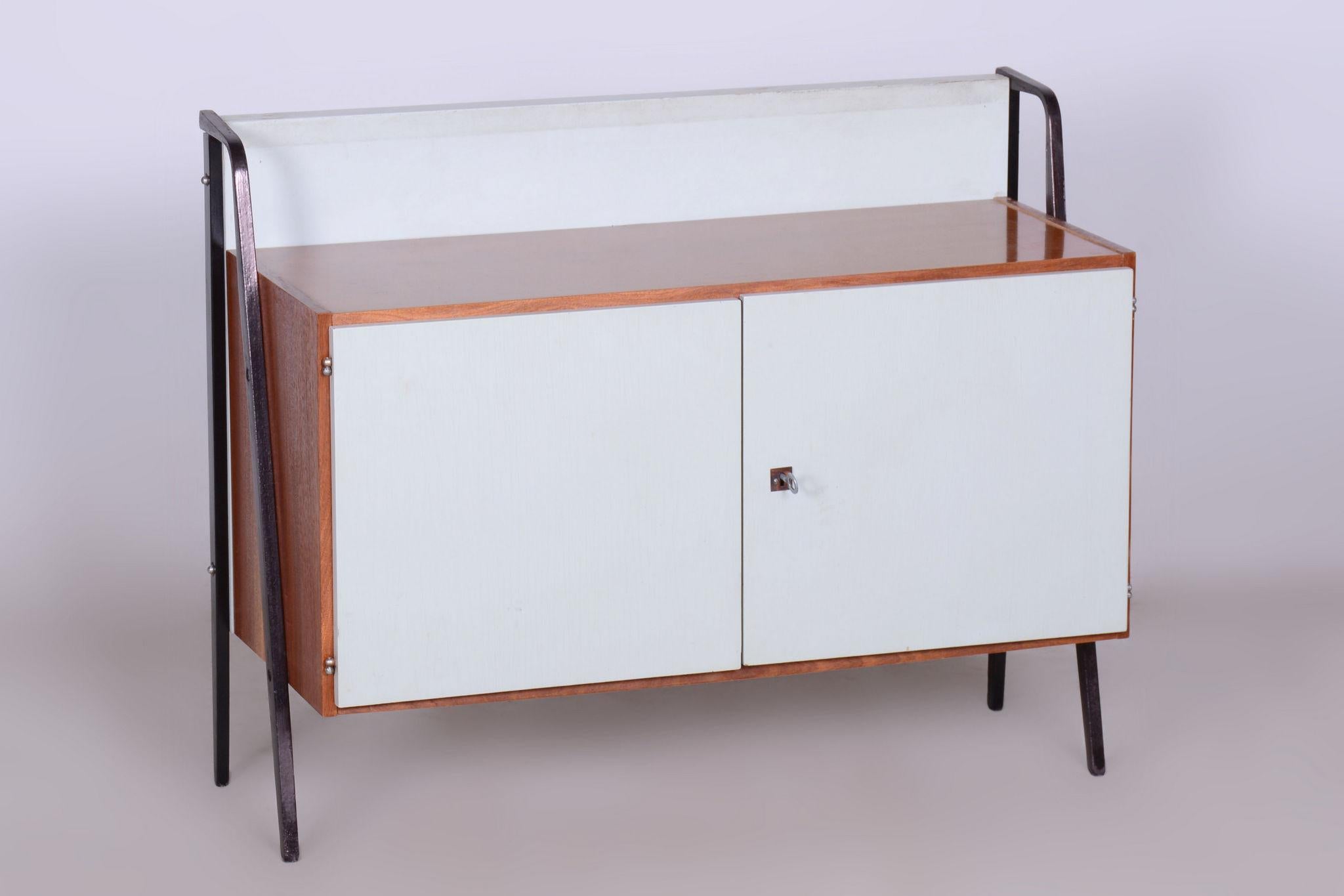 Mid-Century Modern Restored MidCentury Cabinet Set, Mahogany, Revived Polish, Central Europe, 1950s For Sale