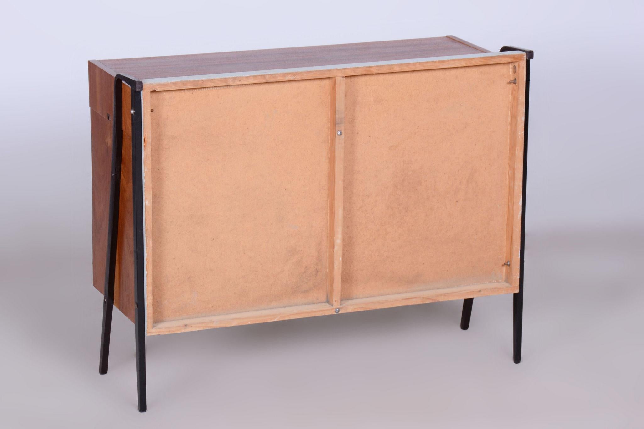 Restored MidCentury Cabinet Set, Mahogany, Revived Polish, Central Europe, 1950s For Sale 2